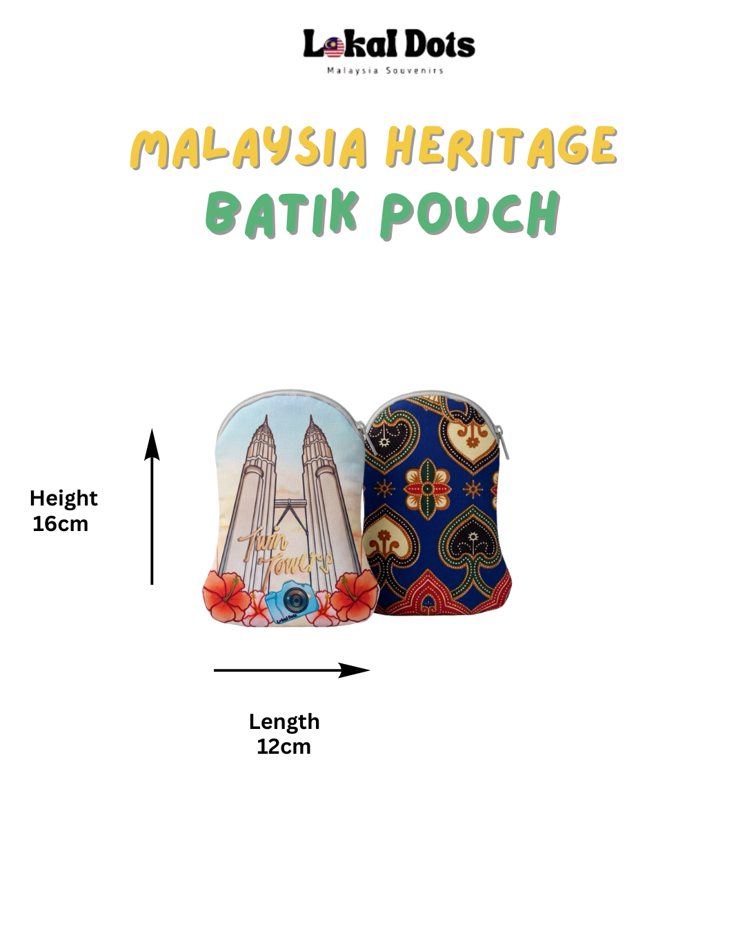LD46 - Malaysia Heritage Batik Pouch (KLCC View) 