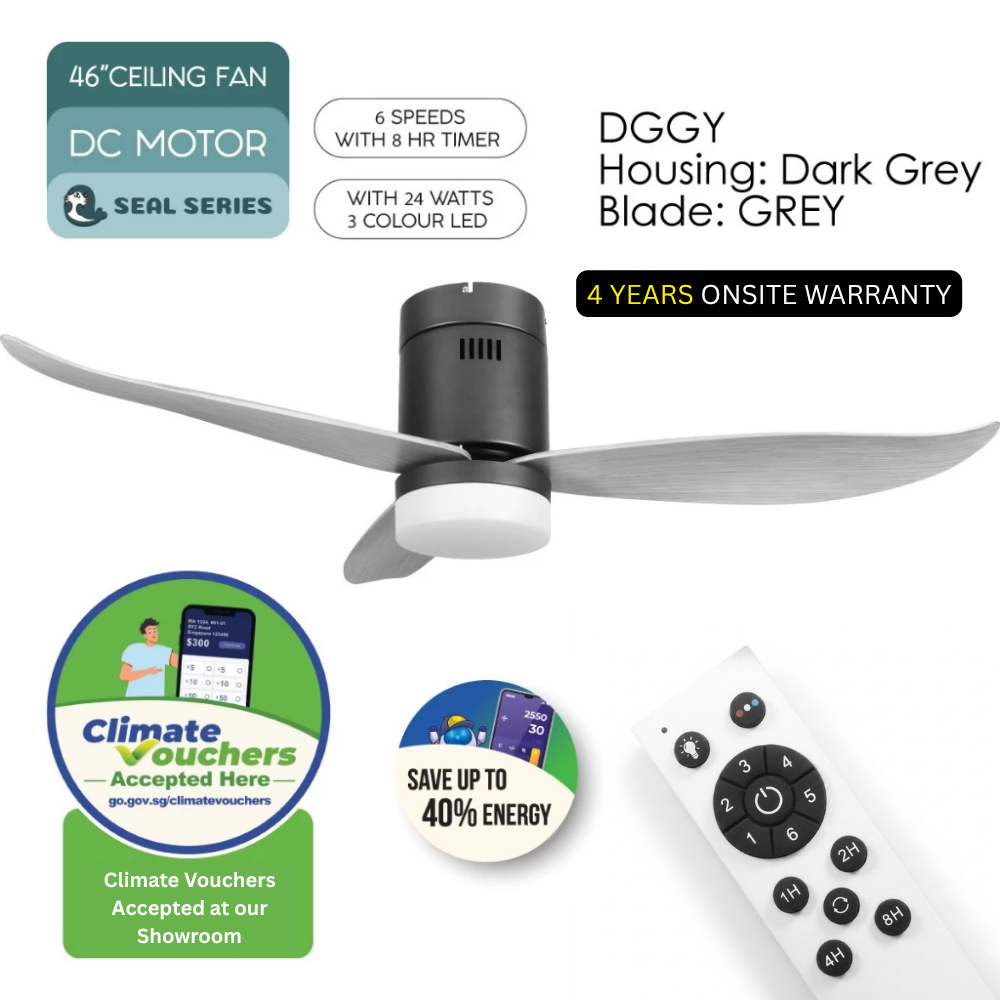 iFan 46in DC Motor Ceiling Fan 6 Speed Selection (IF8346) RU
