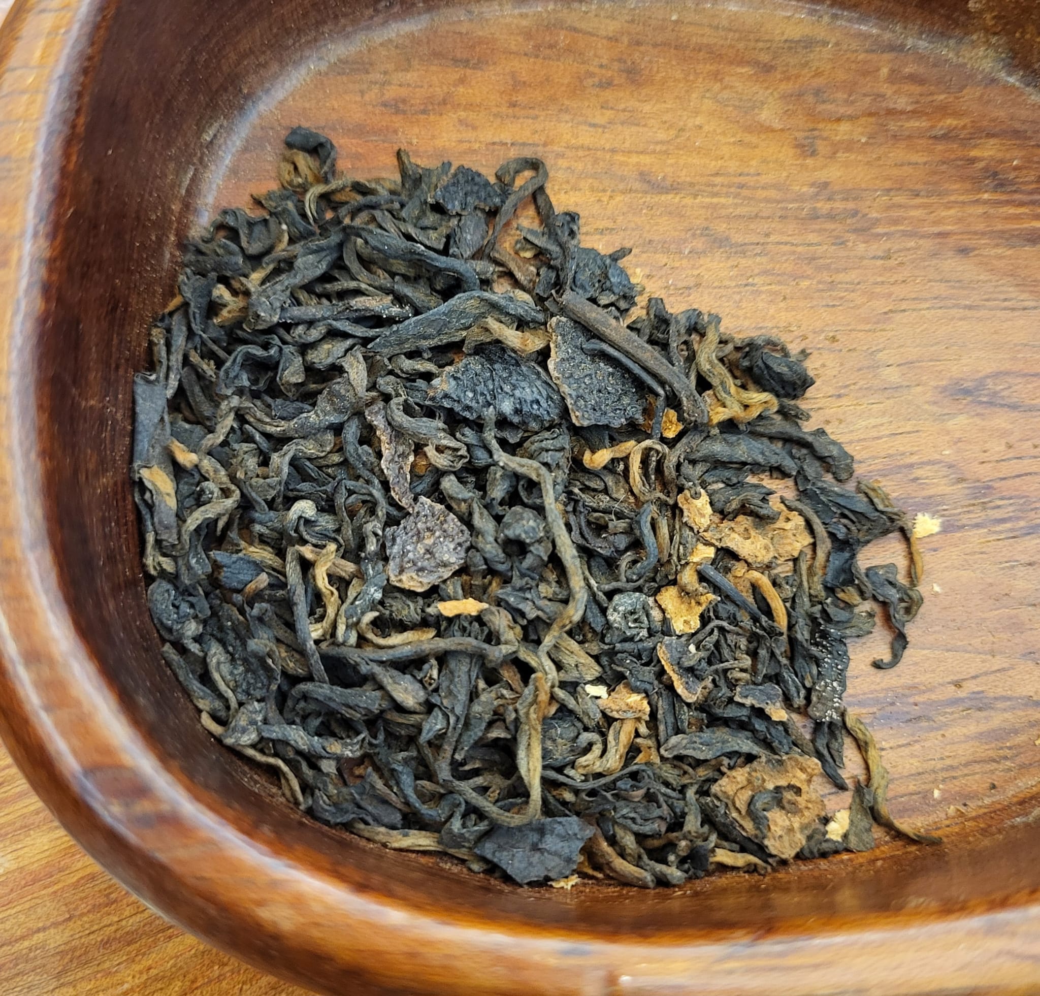 "無雙" - <普洱陳皮茶>2012年梅江大紅皮 配 2013布朗山熟普春料 - 散茶