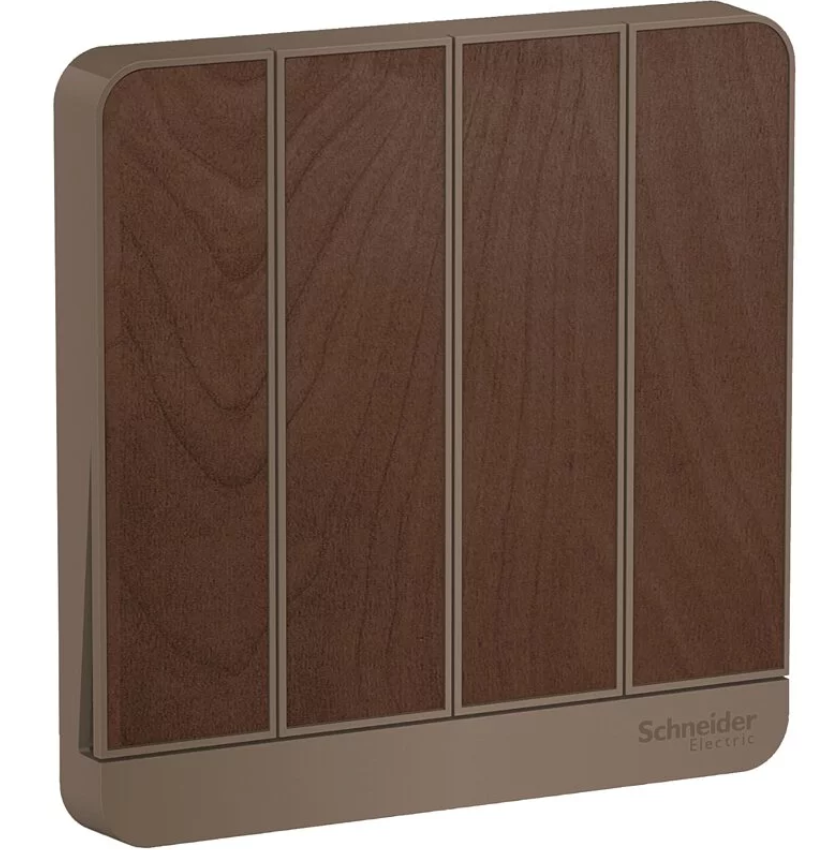 Schneider 施耐德 奐尚 16AX 四位雙控開關掣連LED指示燈 E8334L2LED_WG_C5