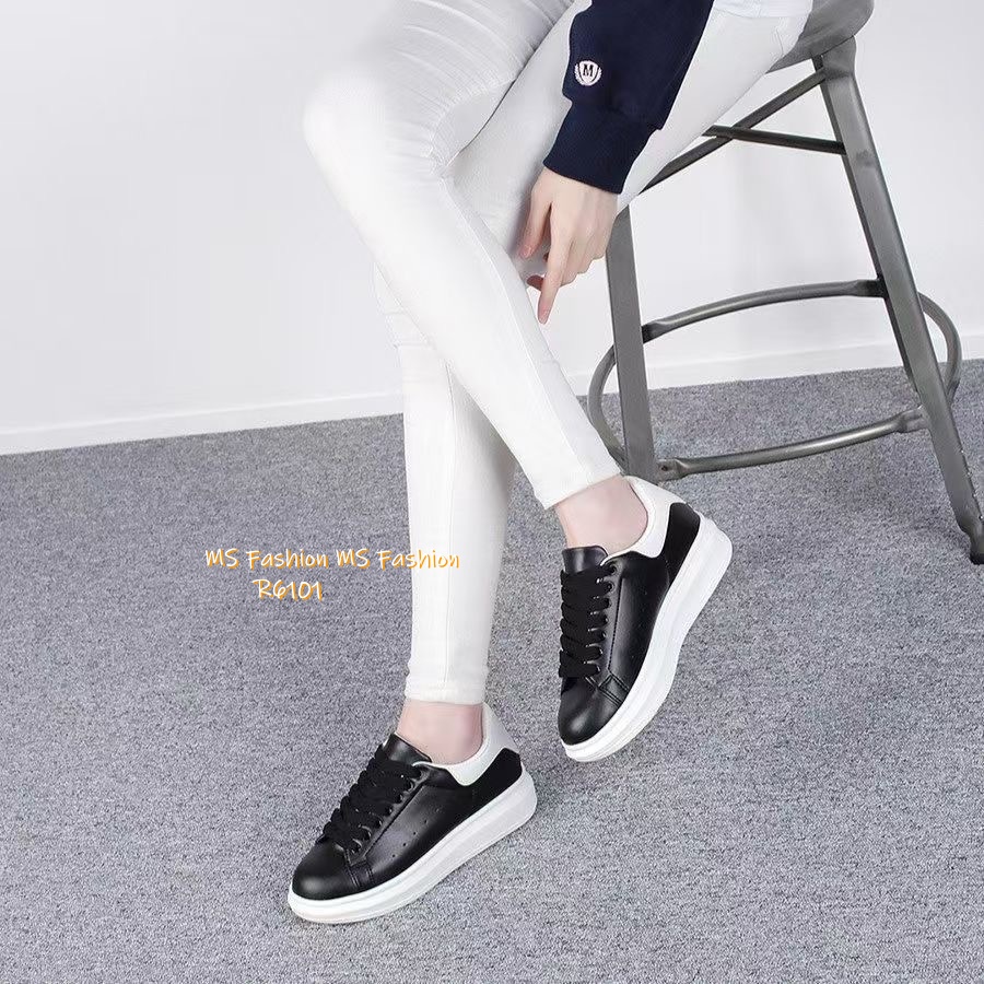 R6101 韓國🇰🇷黑白配厚底sneakers