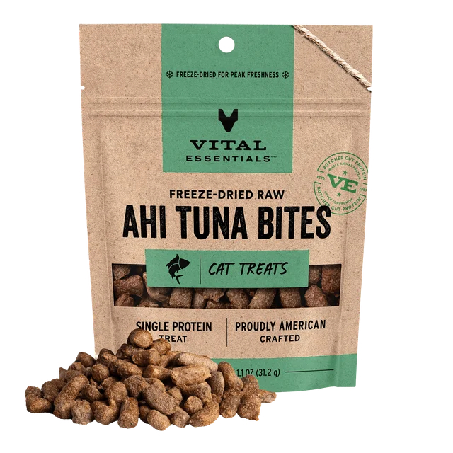 VITAL ESSENTIALS 貓用凍乾小食(吞拿魚粒) 1.1Oz
