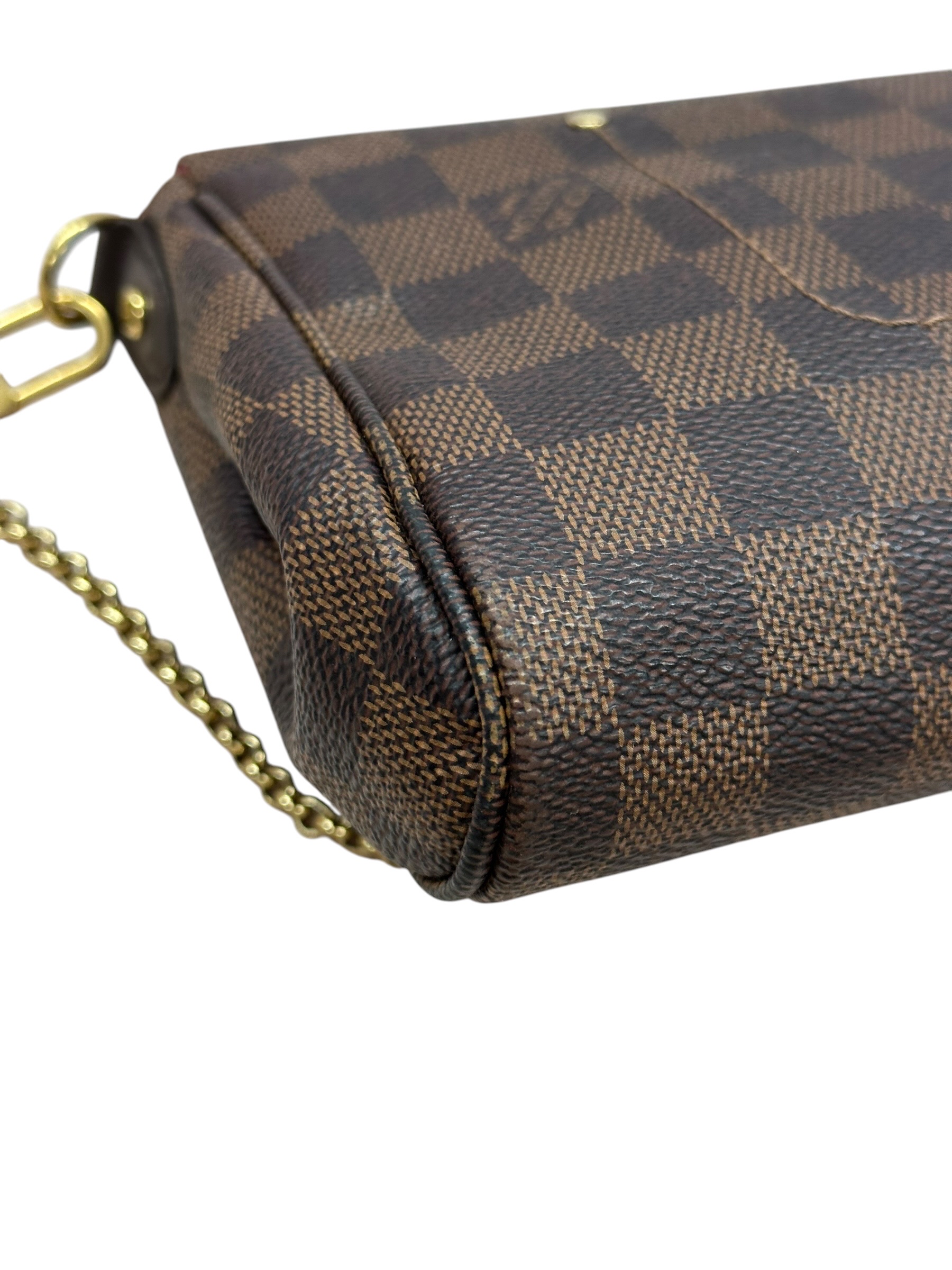 Pre-owned Louis Vuitton Damier Ebene Favorite MM bag / Product Code: 081202