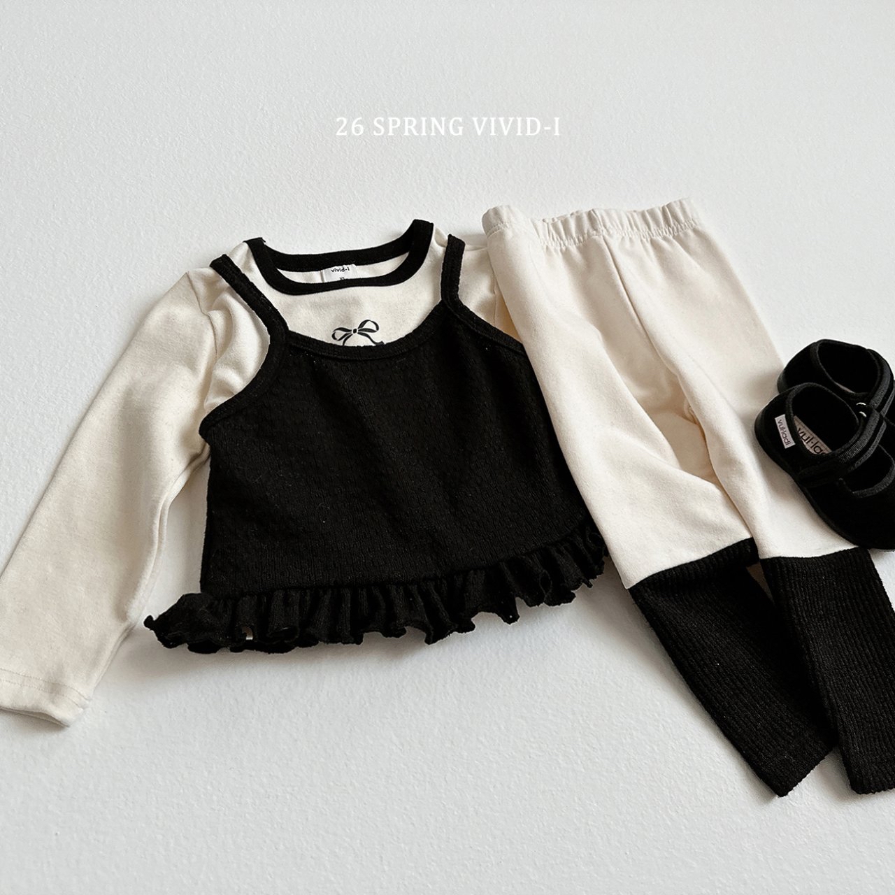 🌸預訂 韓國直送🌸🇰🇷VIVIDI四色荷葉邊針織吊帶胸衣