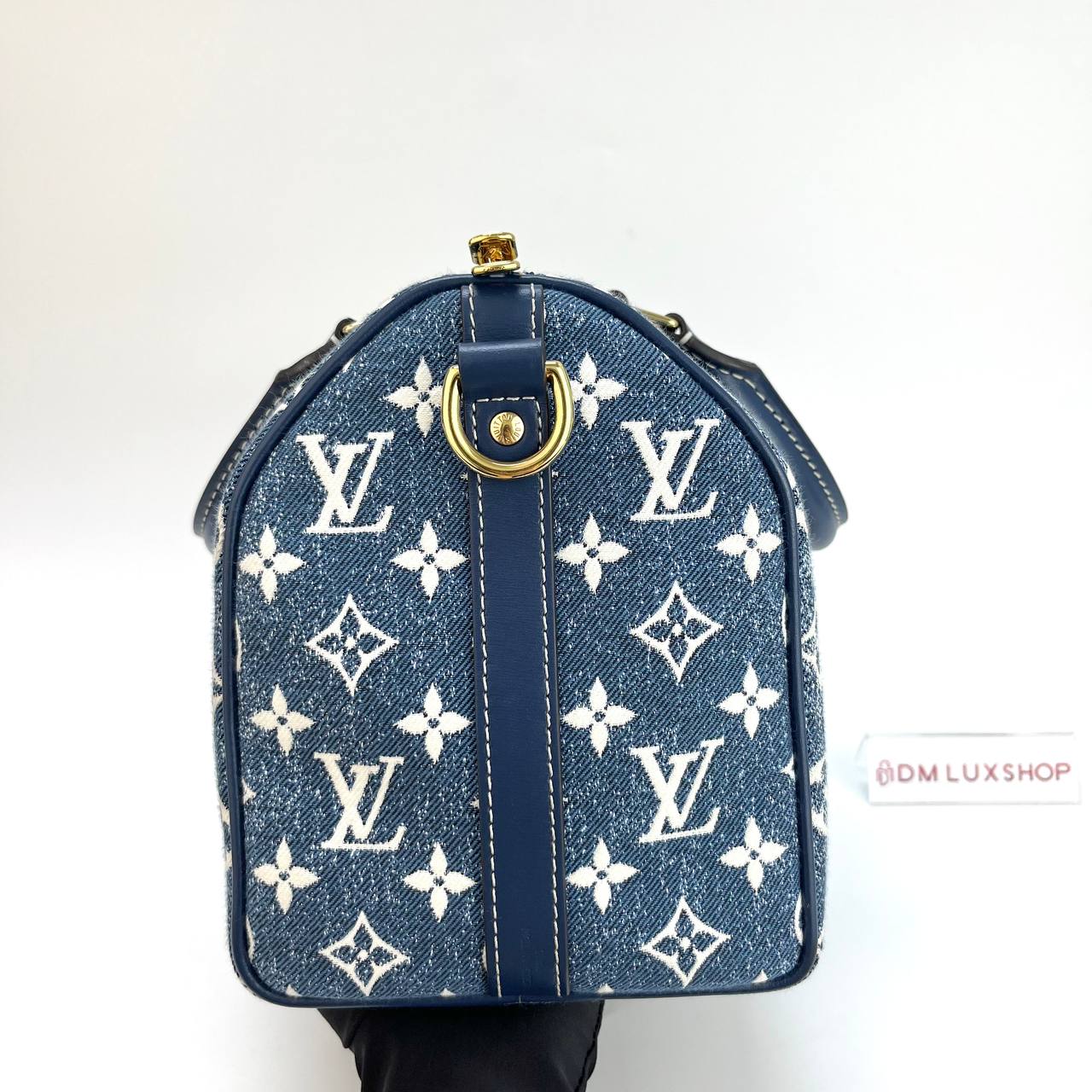 LV Monogram Denim Speedy 25 GHW