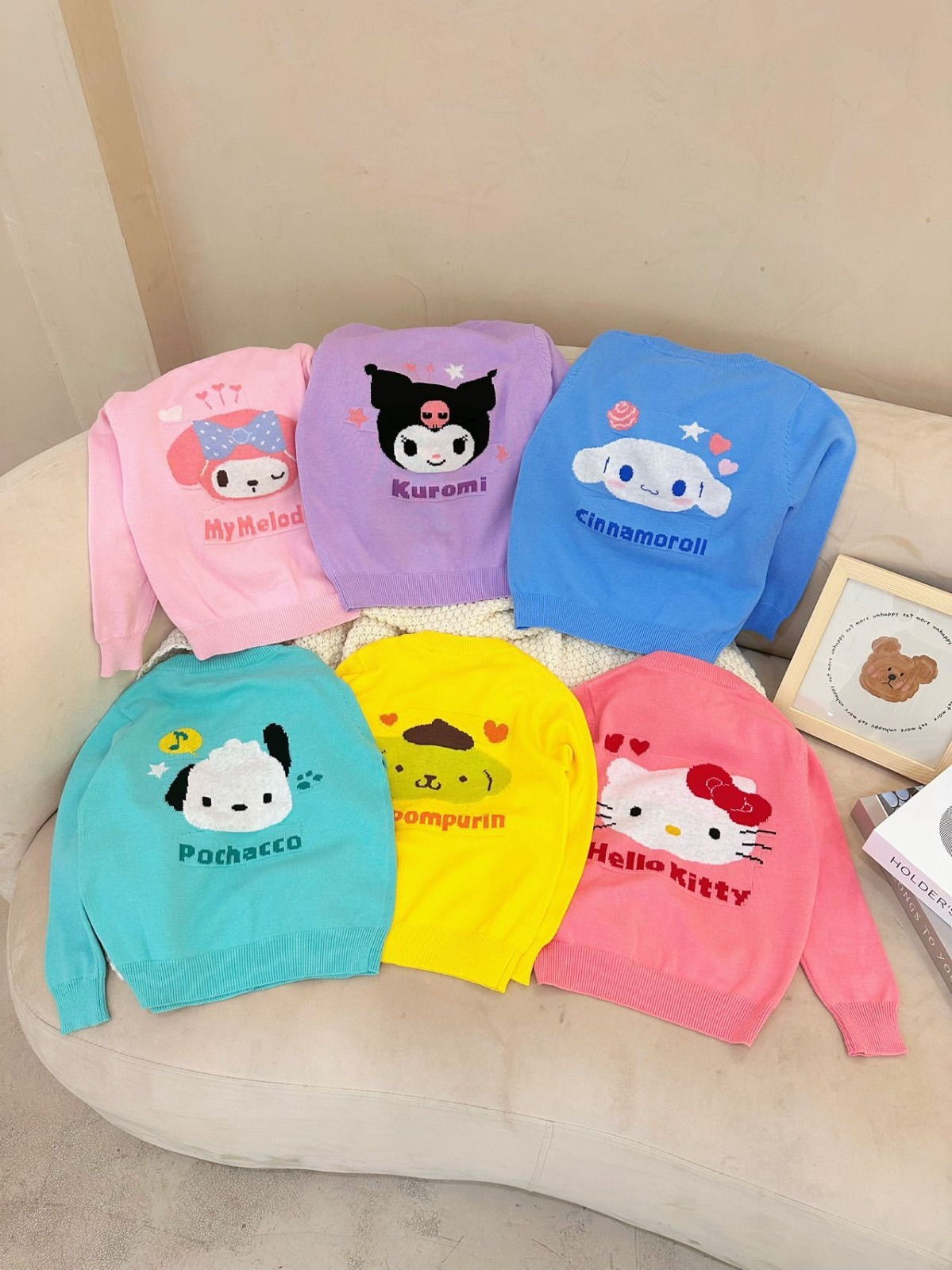 Sanrio 卡通刺繡針織冷衫 -1件 - 1