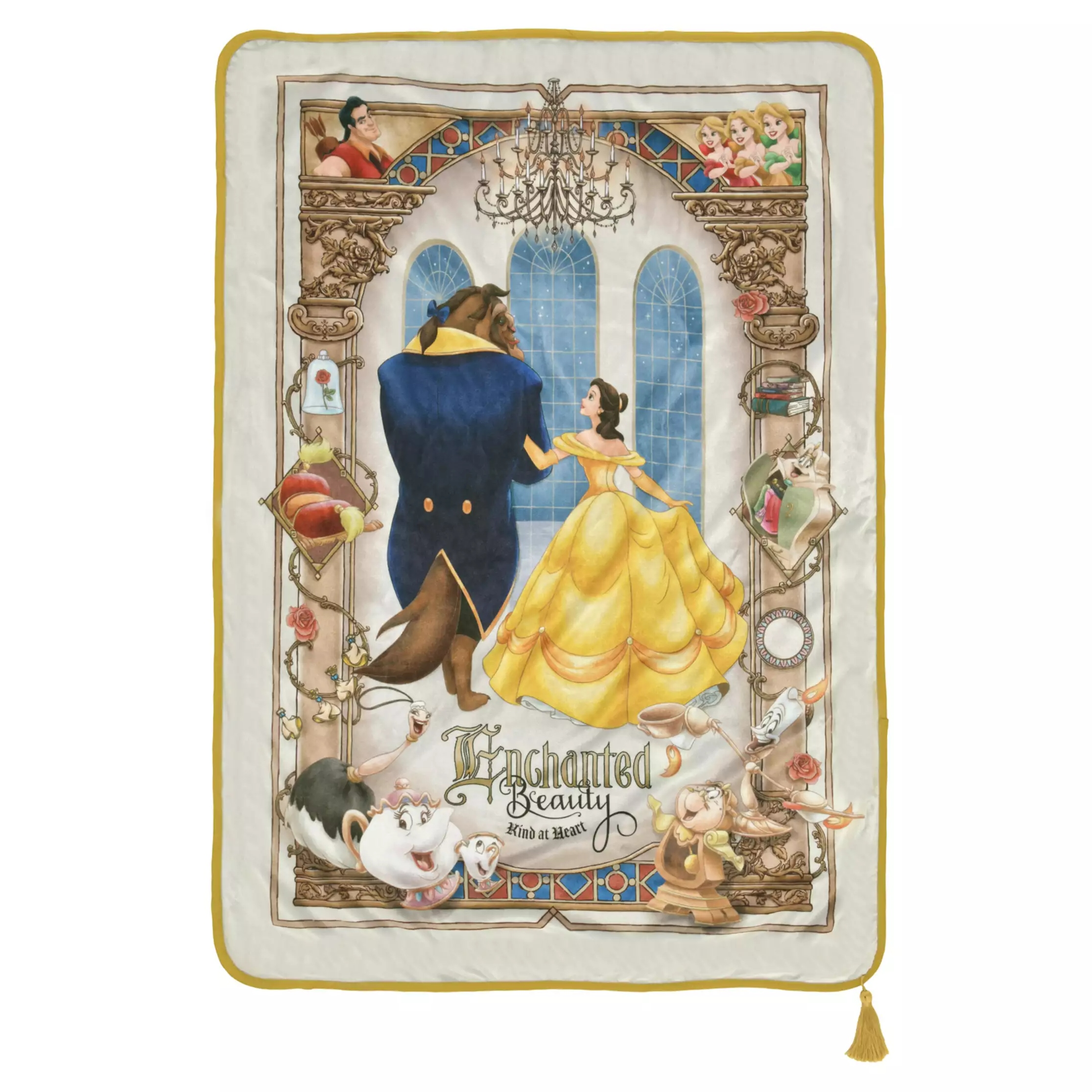 🌸 【預訂】Blanket - DISNEY ANIMATION BEAUTY AND THE BEAST 35TH ANNIVERSARY