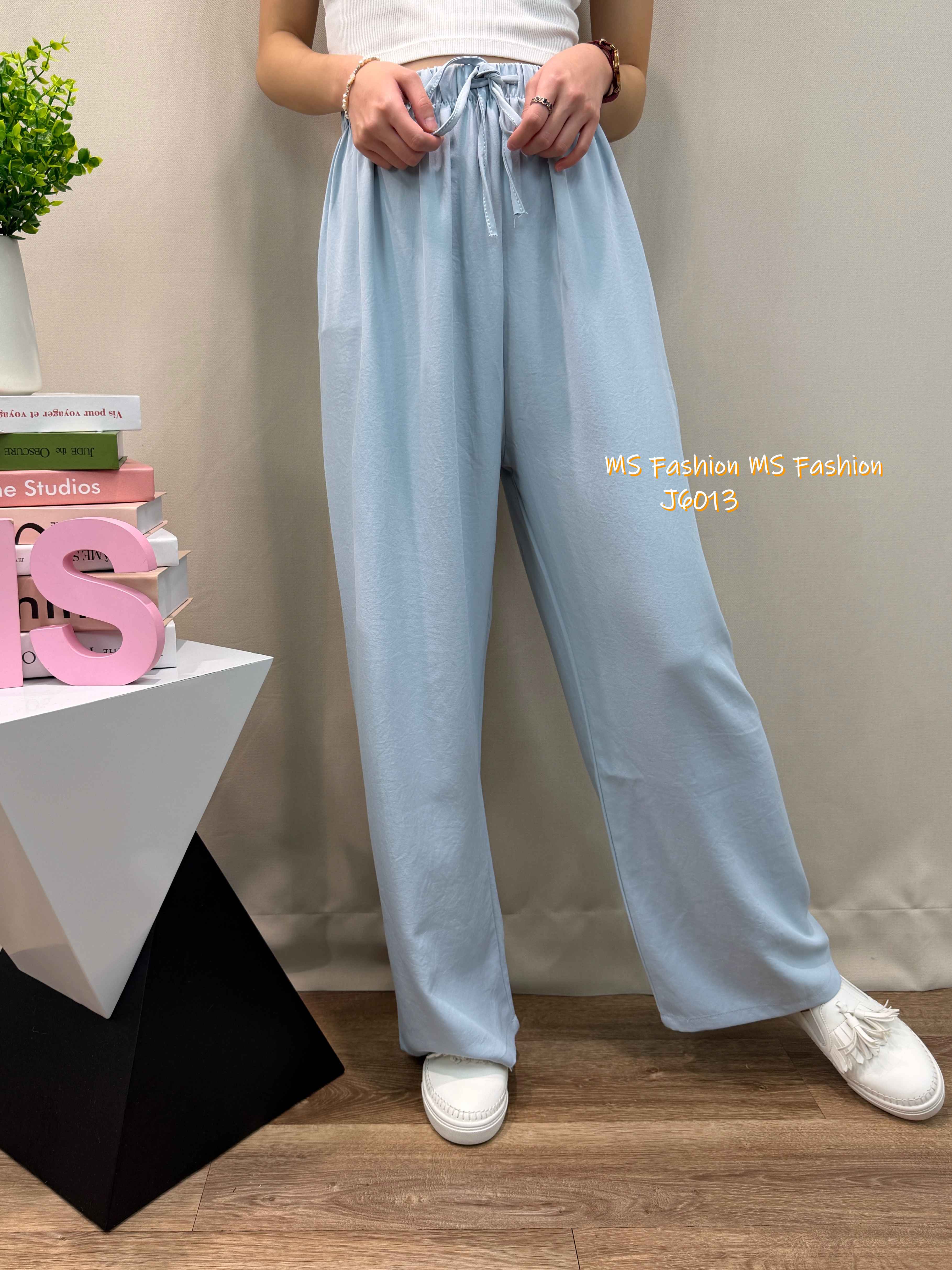 J6013 韓國🇰🇷靚色闊筒褲