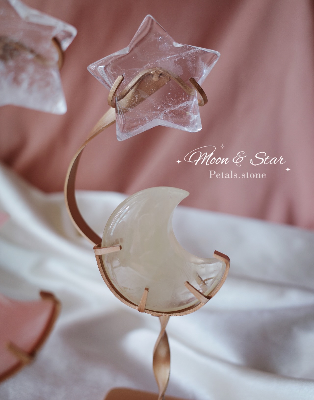 🌛Moon & Star | 黃水晶 粉晶 白水晶