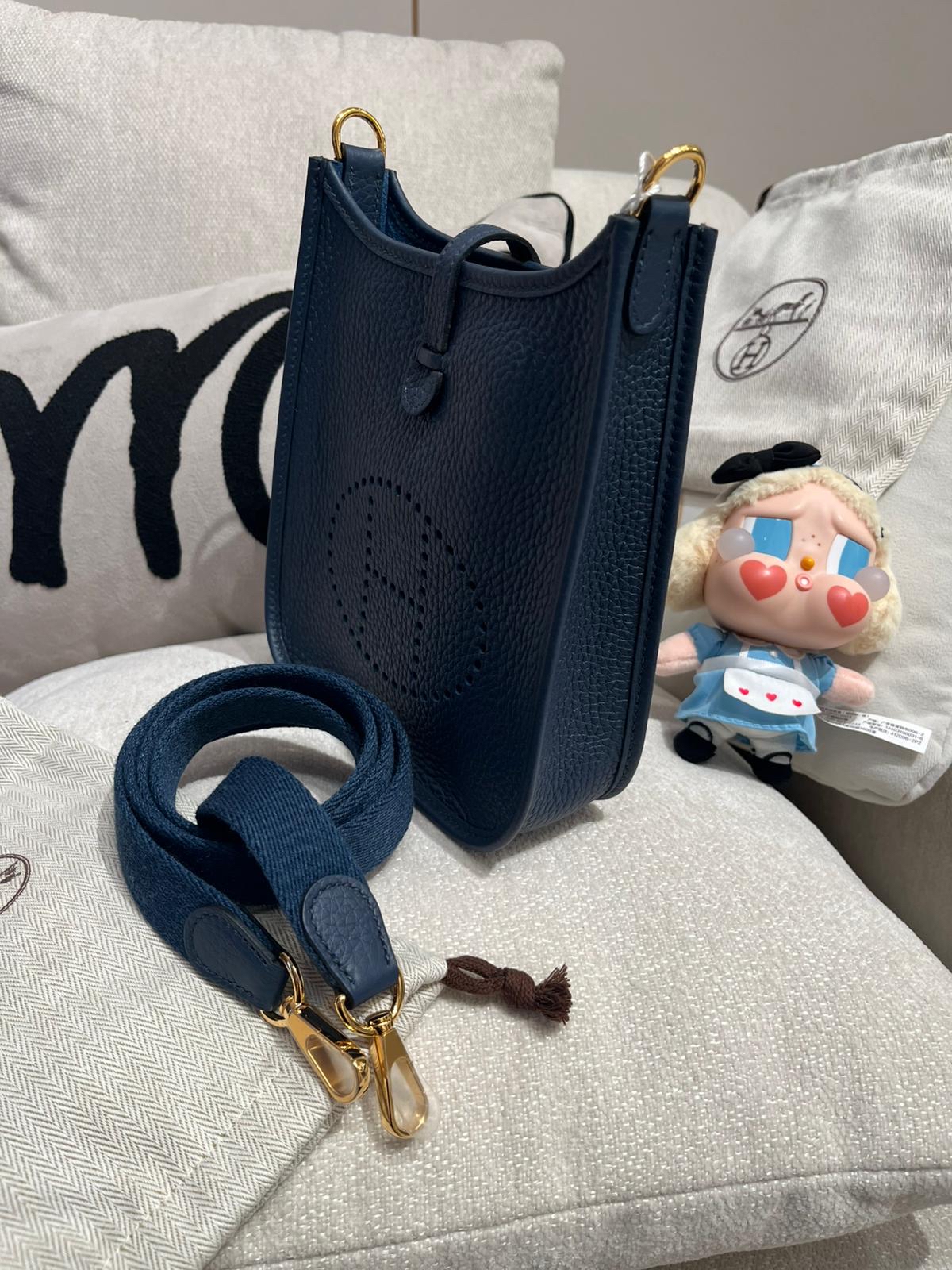 全新 Hermes Mini Evelyne Stamp B, 100%Authentic,全新未使用品  ✅Dust bag ✅Box