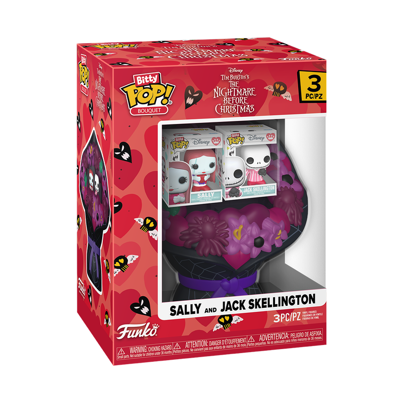 📦訂購 美國代購 Bitty Pop! Bouquet Sally & Jack Skellington (Valentine) Figure 模型