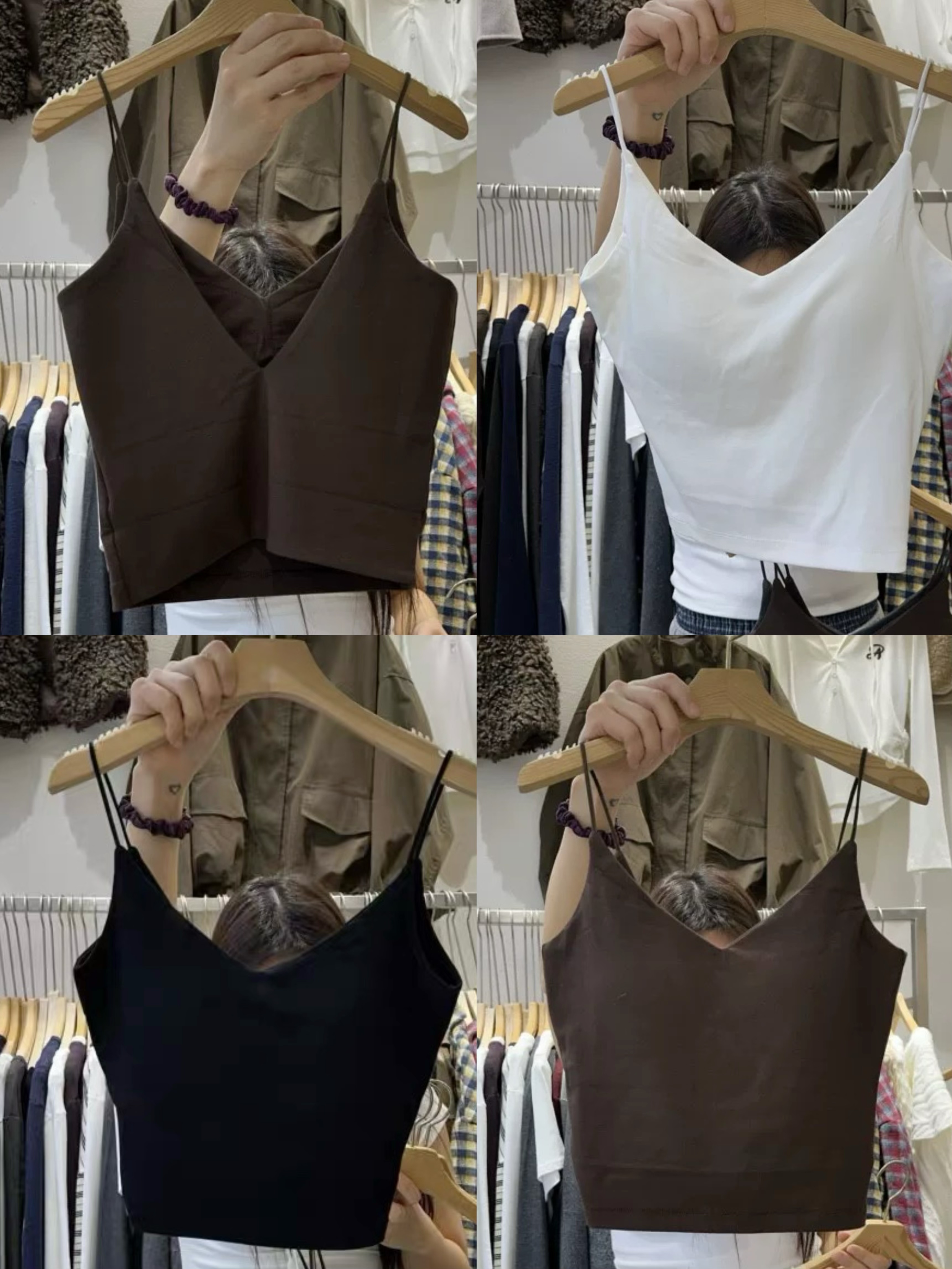 D02 幼帶V領Bra top