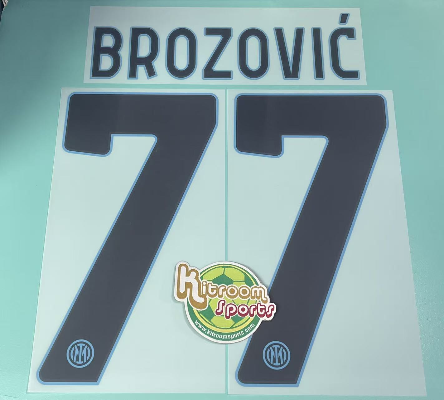 2022-23 Inter Milan 3RD Nameset #77 BROZOVIC
