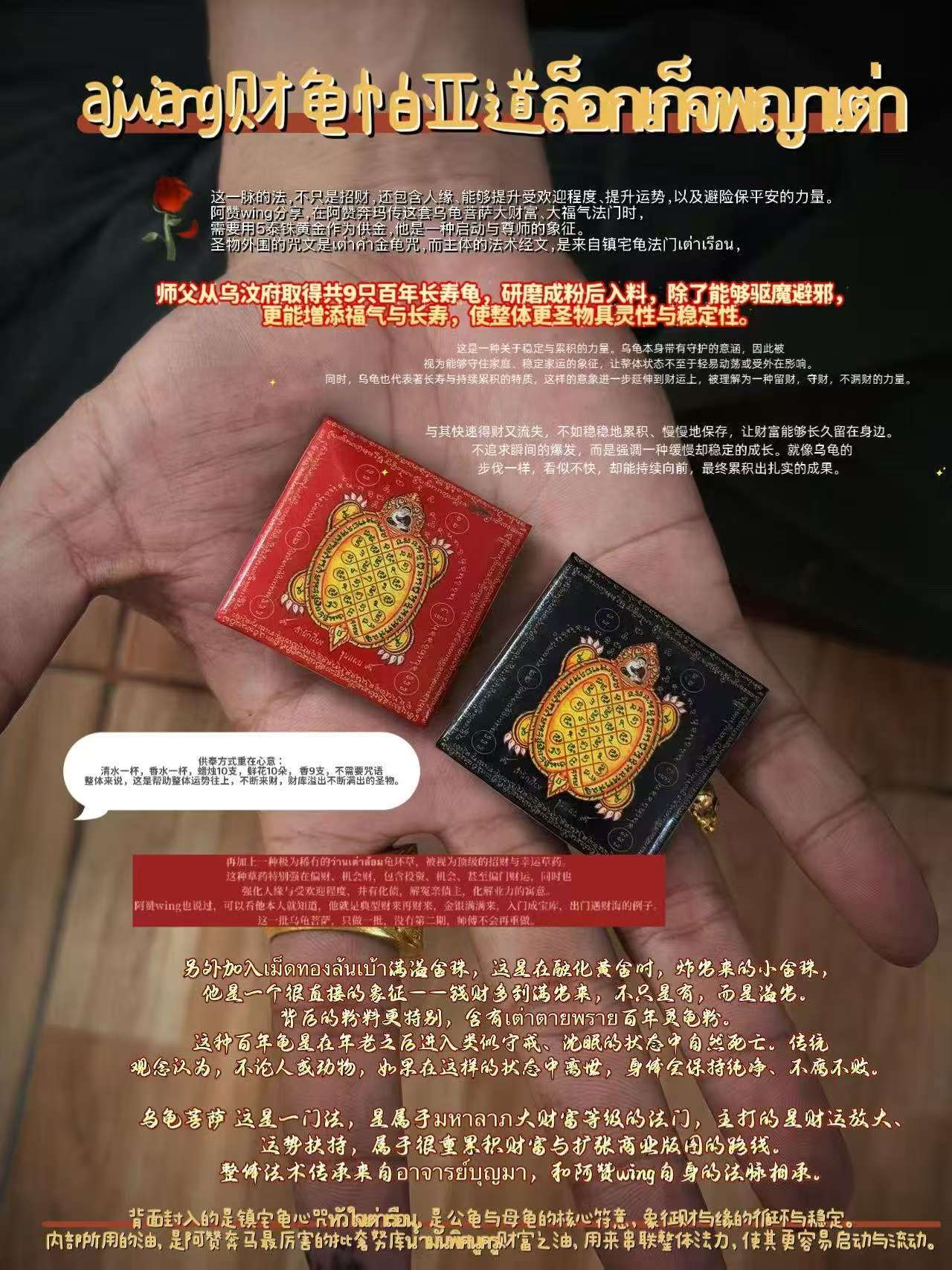 AJwiang 財龜帕亞道ล็อกเก็จพญาเต่า 包防水殼