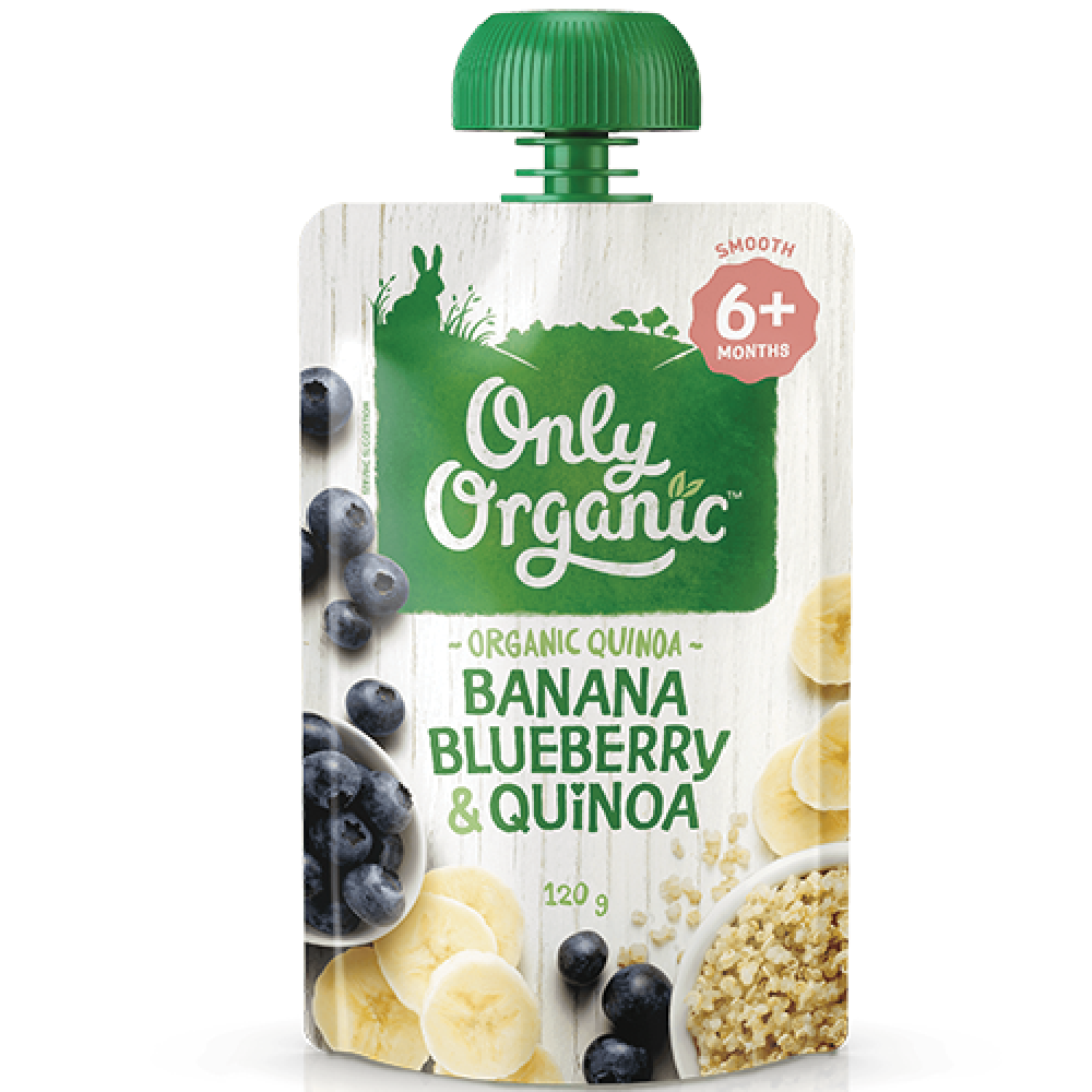 Only Organic - 有機香蕉藍莓藜麥蓉 (6M+)