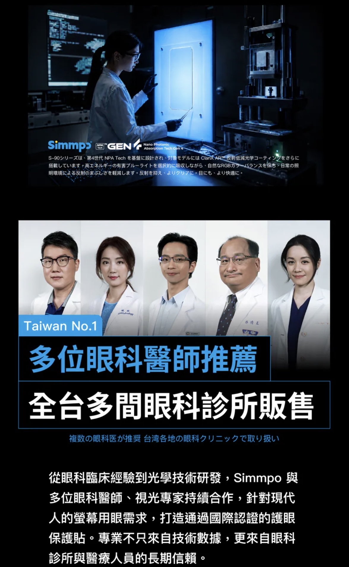 Simmpo P-90 AR防窺抗藍光舒視保護貼