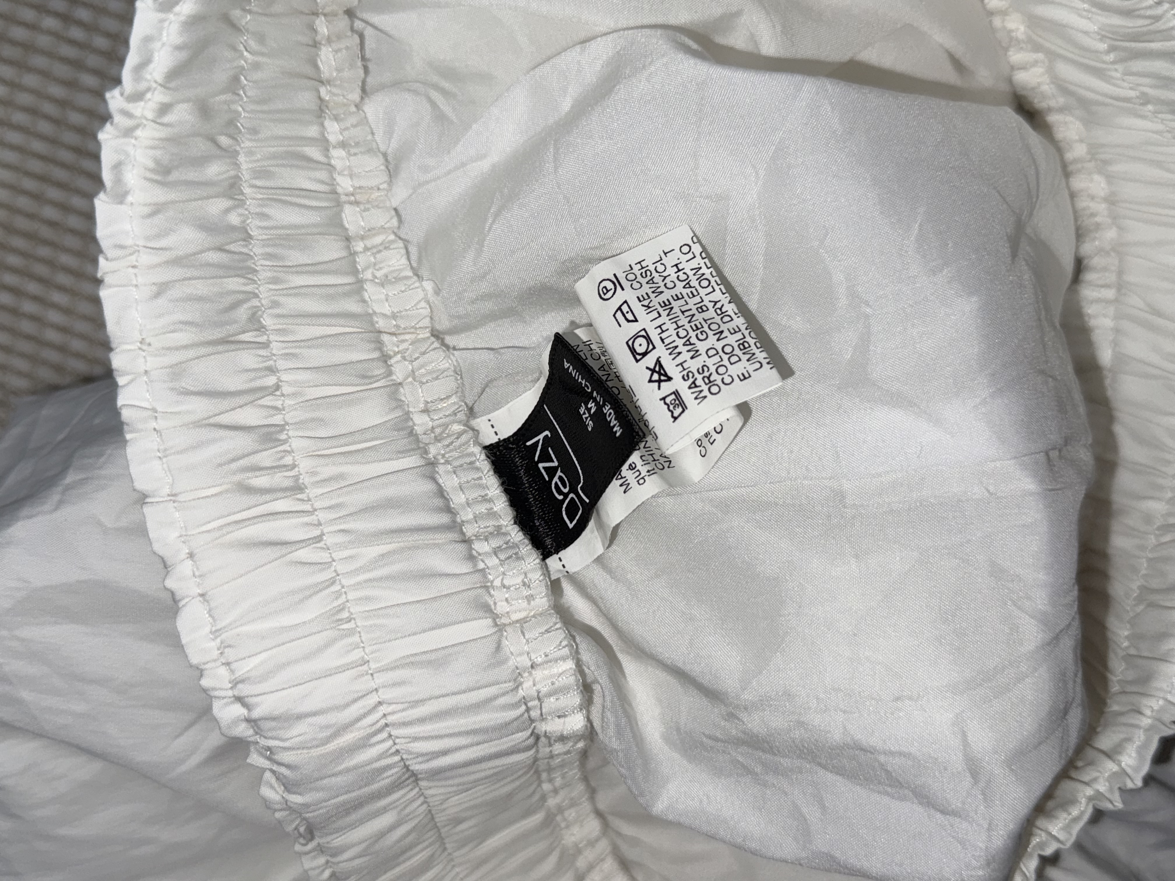Balletcore White Bubble Mini Skirt with Bows