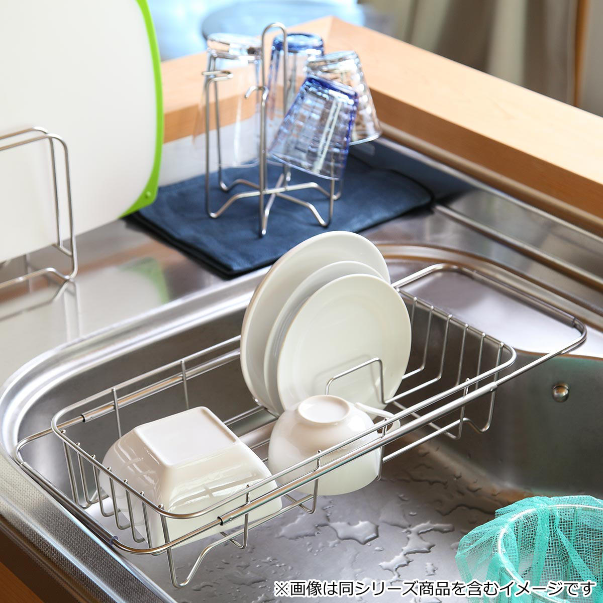 🔥🔥【日本製《大木製作所》不鏽鋼可伸縮洗碗盤瀝水架】