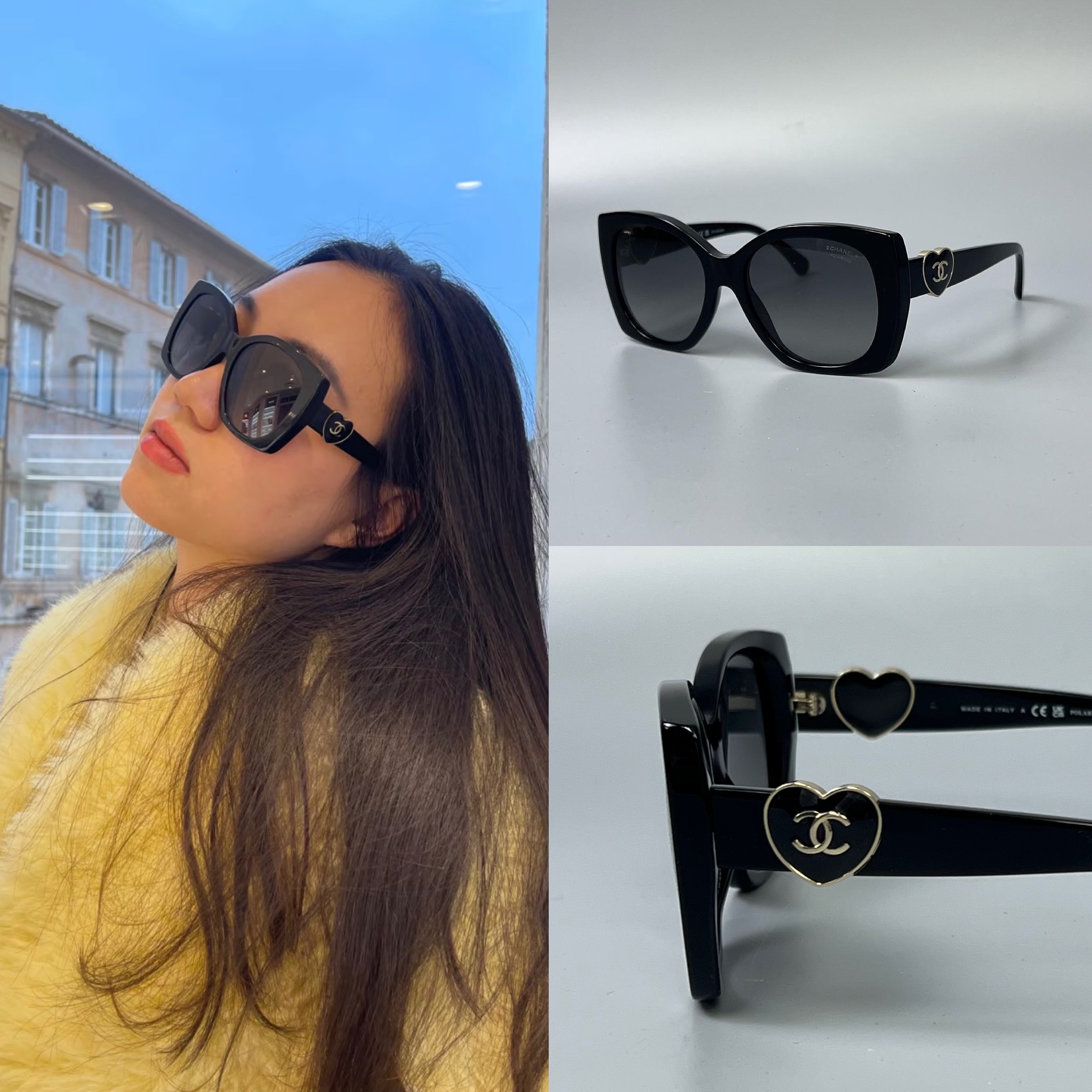 現貨價❤️Chanel 琺瑯心心🤍太陽眼鏡