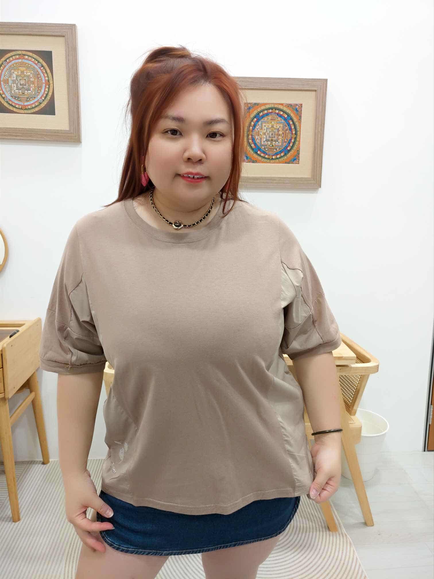 OTB12 LC10983 拼接款刺绣小图上衣（颜色随机⚠️）