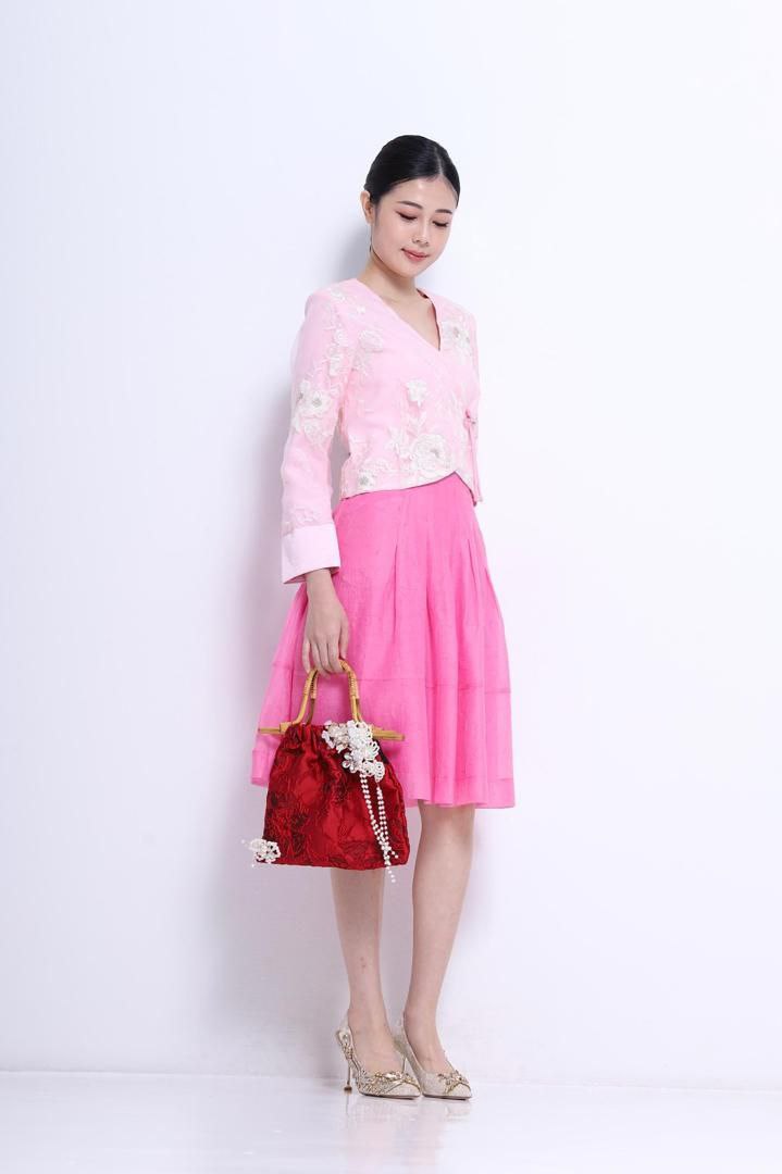 长袖旗袍上衣 2686