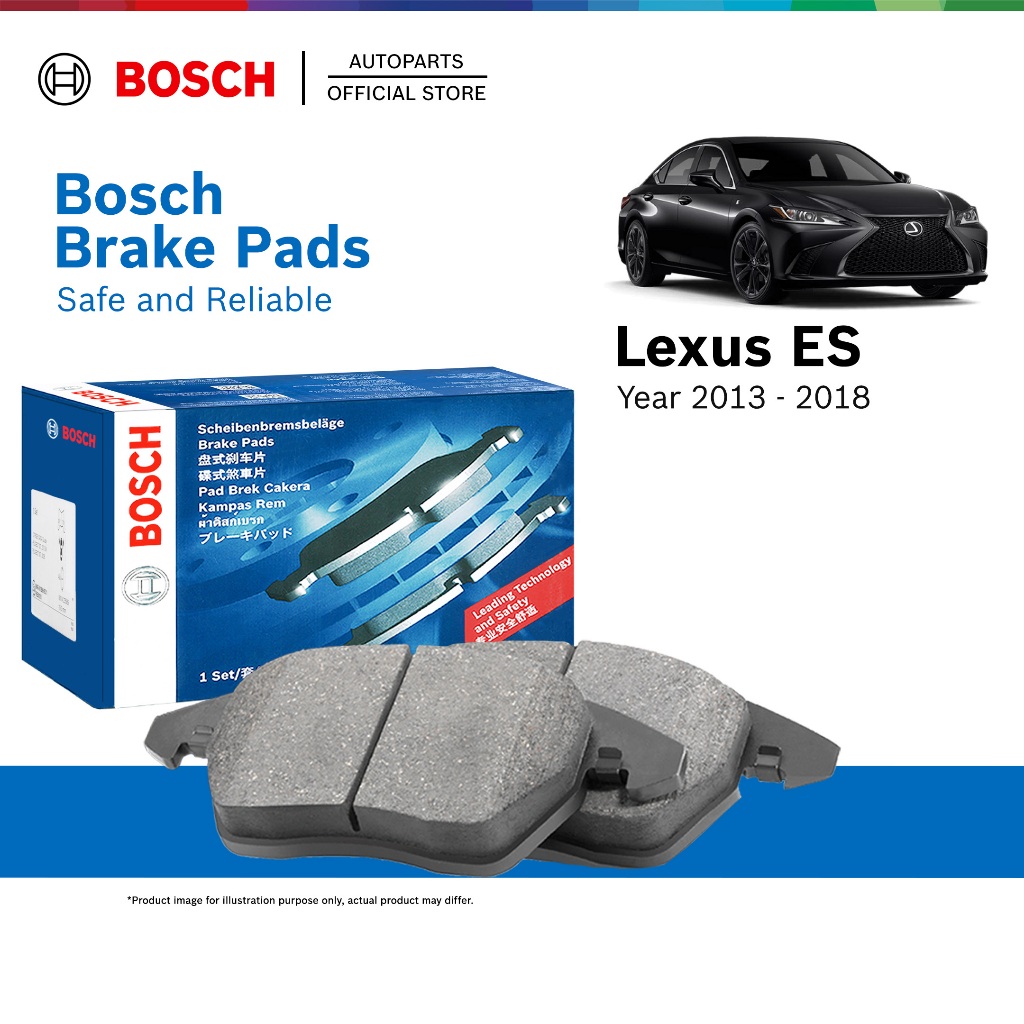 Bosch Front Brake Pads for Lexus ES 250 300h 350 (2013 - 2018) - 0986494430