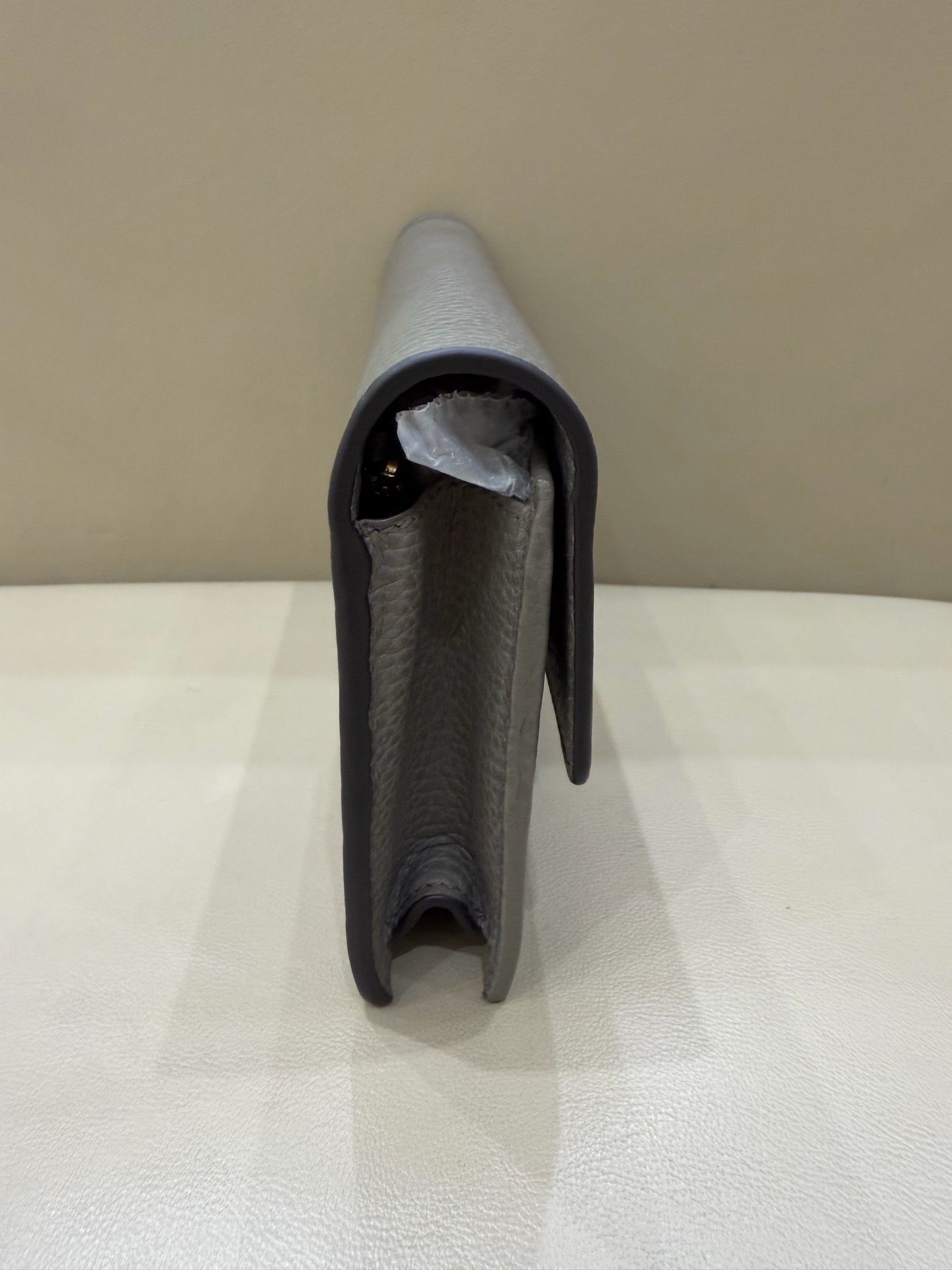 【預訂貨品】Gucci雙G灰色牛皮woc