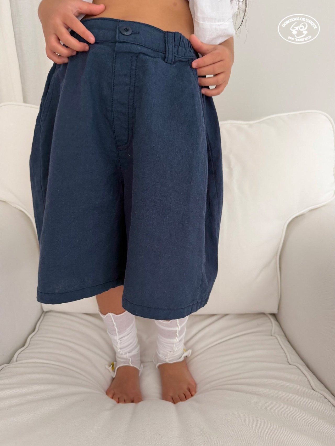 Gou | 6分短褲(Navy L110-120)