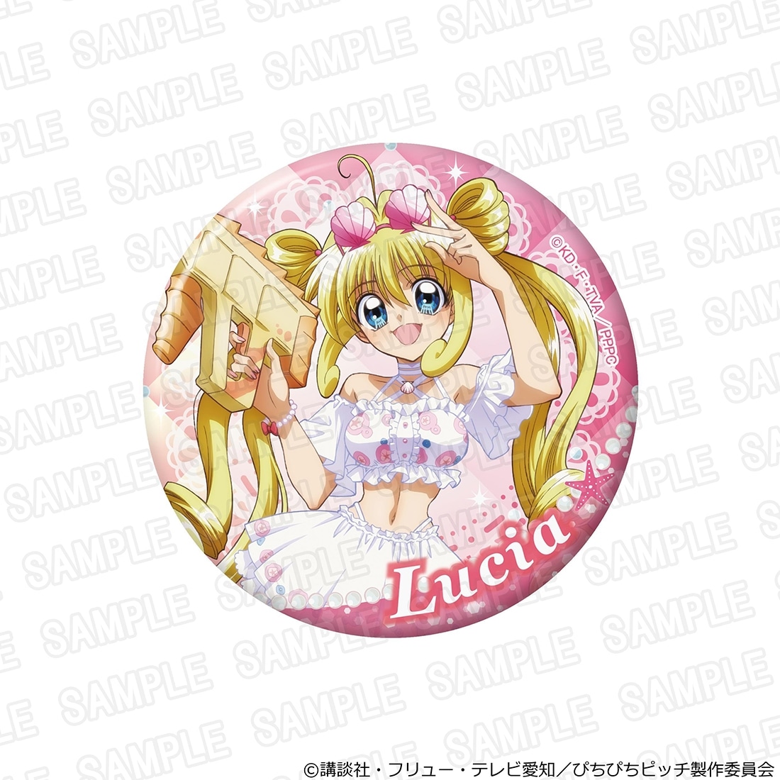 唱k小魚仙 BIG襟章 Splash Party ver. Pichi Pichi Pitch #P-MMG0775 [kadokawa] (PRE-ORDER) [2026/12]