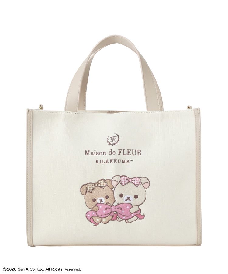 🎀【預訂】Maison de FLEUR × RILAKKUMA 2way Tote Bag 