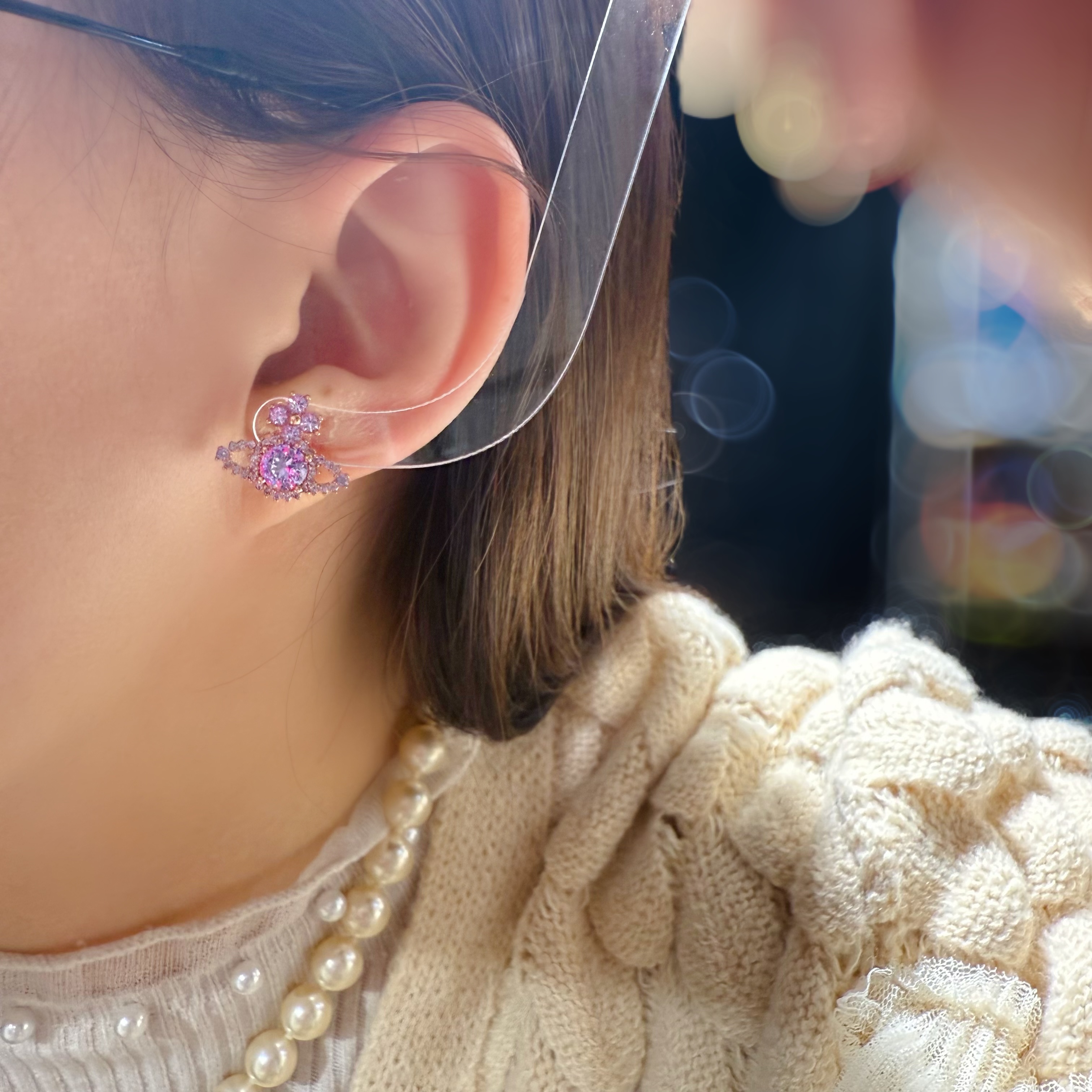 VW Valentina earrings purple/g