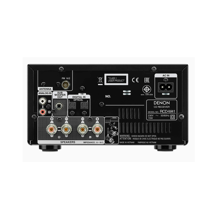 Denon D-M41 Mini HiFi System with CD, Bluetooth and FM Tuner