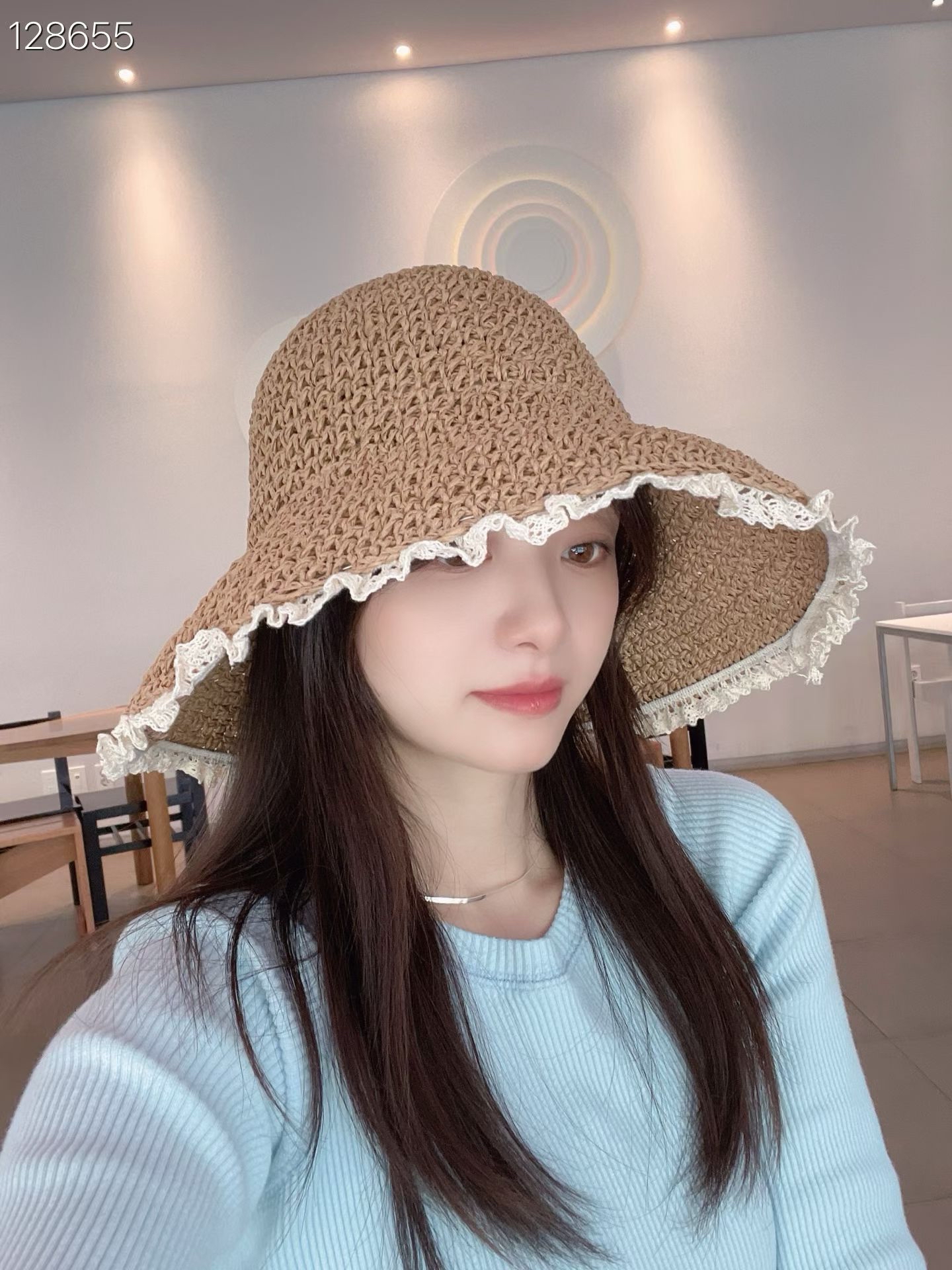 LY18 花邊草帽