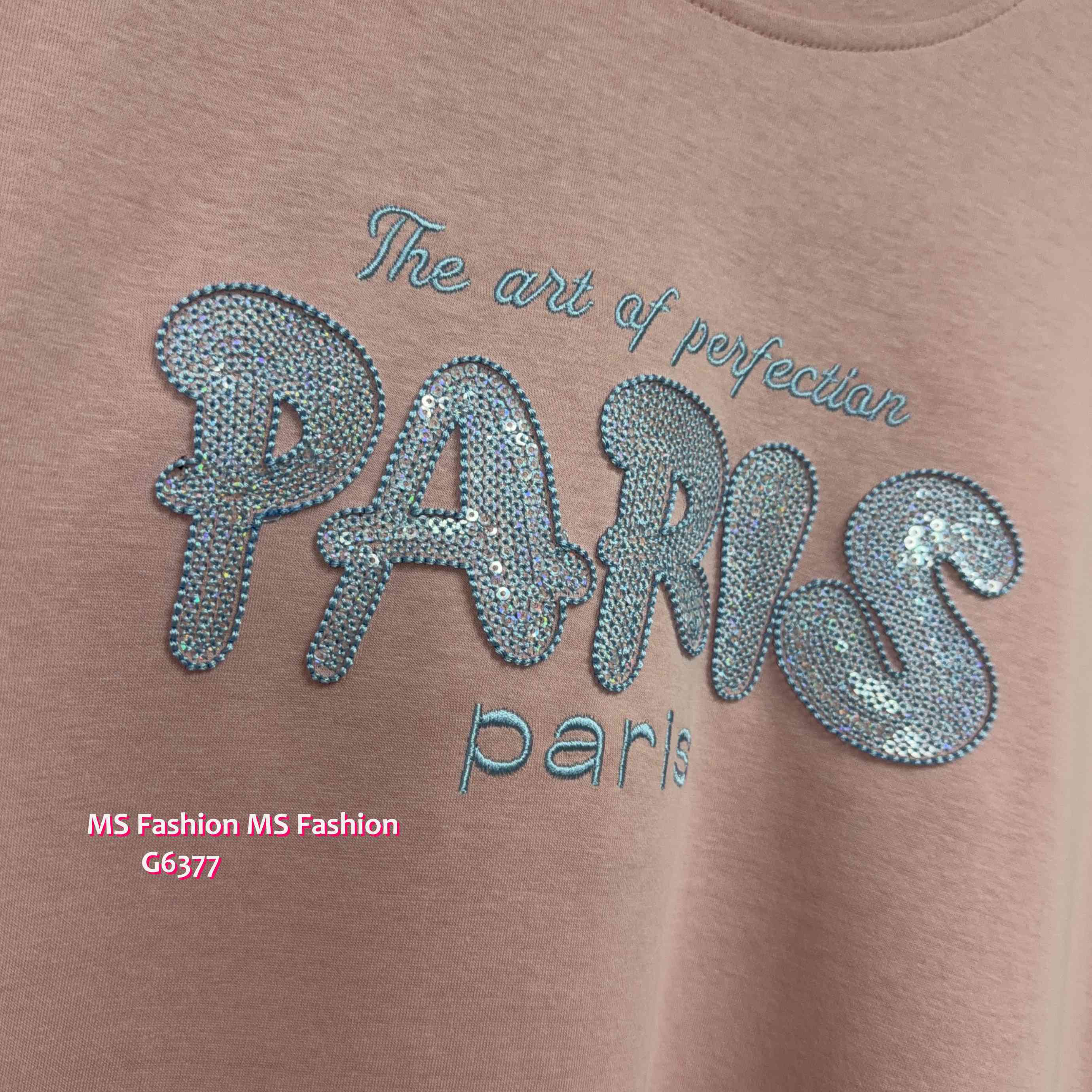 G6377 立體PARIS字母top