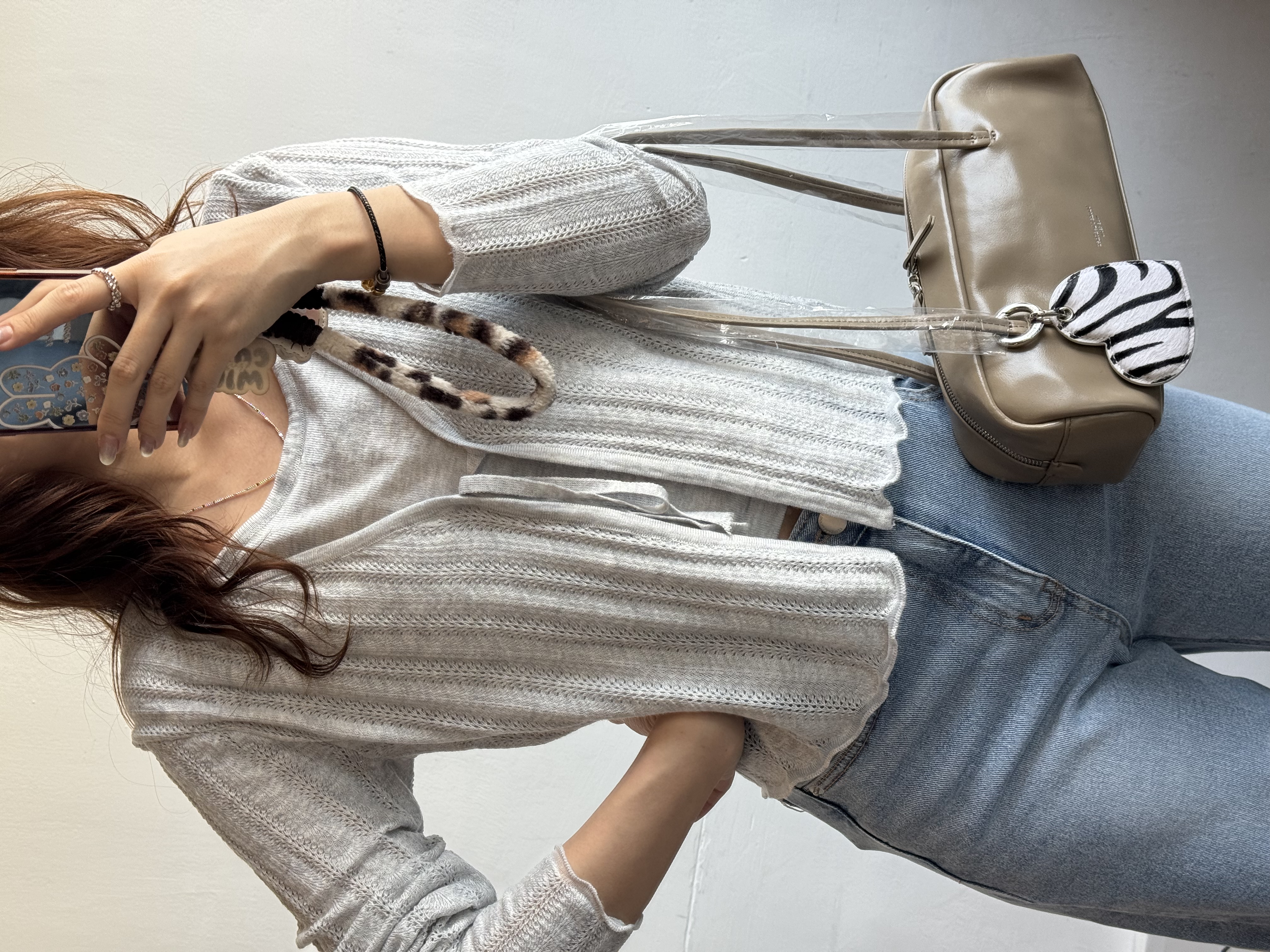 假2件前綁外套上衣