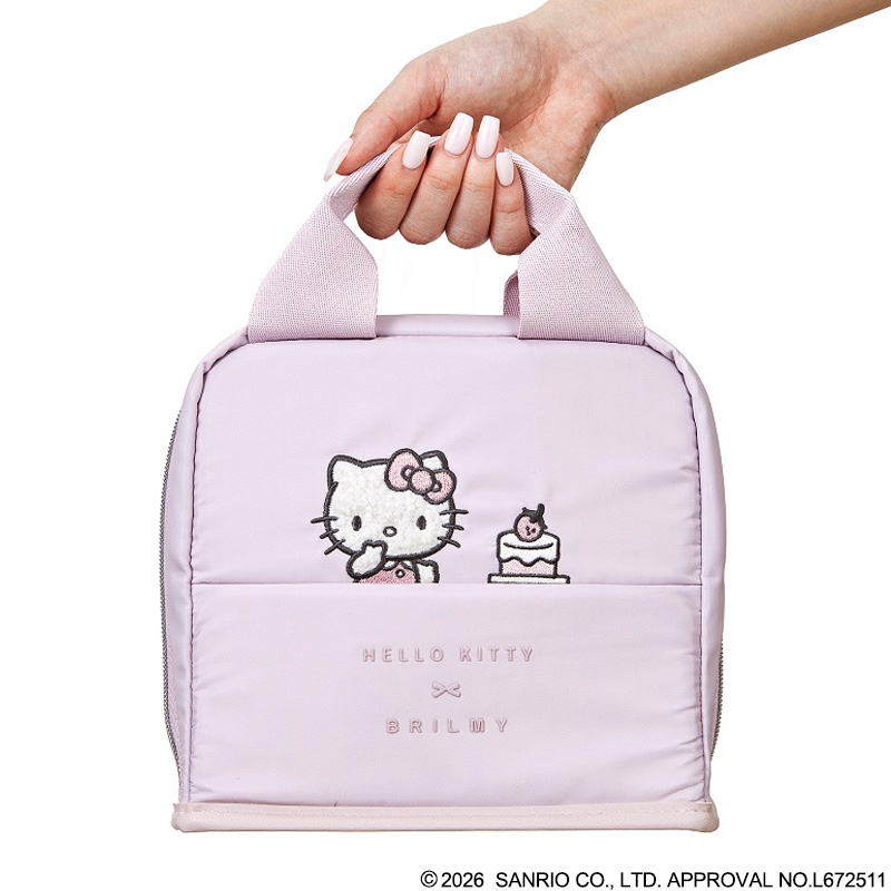 🎀【預訂】 HELLO KITTY × BRILMY 直立式收納包 淡粉紅色版 Kitty