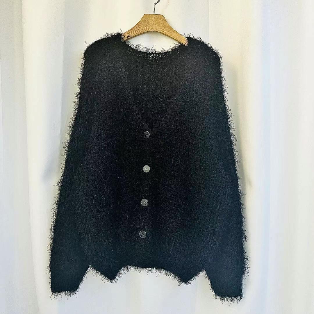 韓國棉花糖毛毛針織毛衣外套(多色）