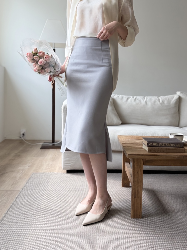 Pastel Mermaid Skirt (Misty Blue)