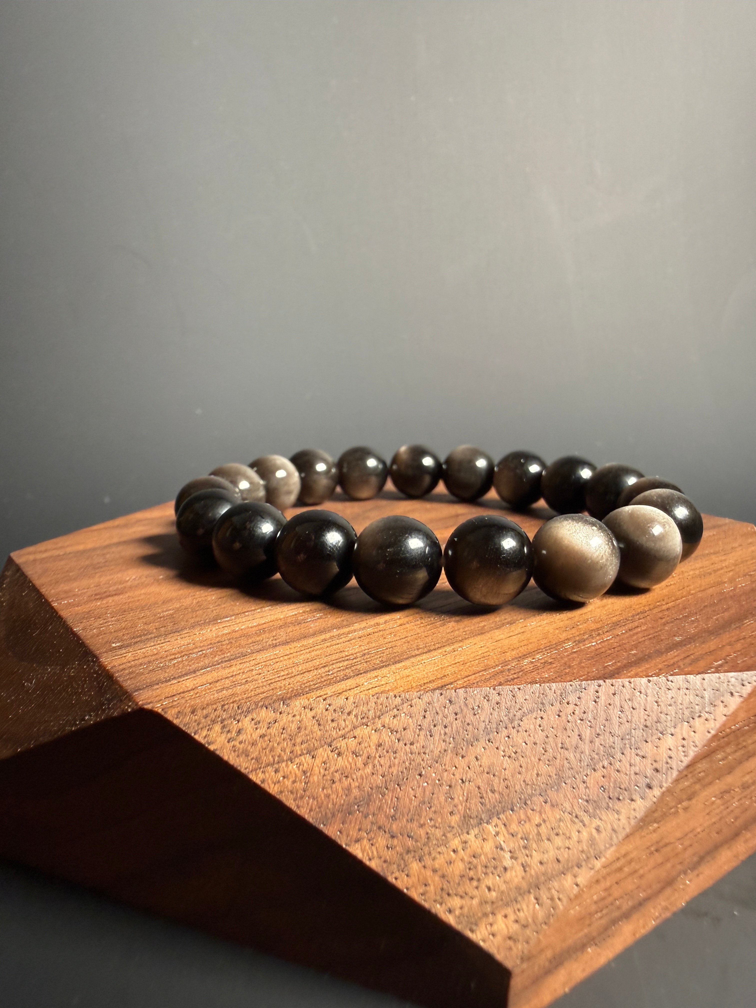 銀曜石手串 (10mm) (option 1)