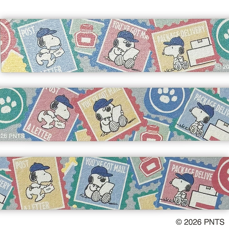 🌸 【預訂】Masking Tape Set - 日本郵便局xPeanuts 配達員系列