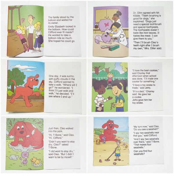 Clifford Phonics Fun Pack 1-6 The Big Red Dog 大紅狗克里弗系列 自然拼讀套書｜6 boxes 72 books｜點讀版