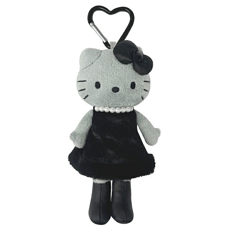 現貨｜Sanrio Hello Kitty 長腿 日版 毛公仔 吊飾 掛件 連心形扣 (KT55-10)