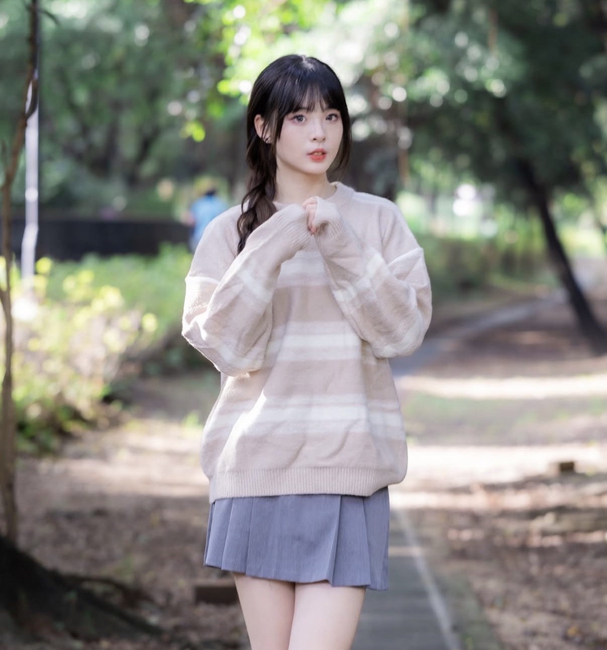 KR 混色間條絨Sweater 