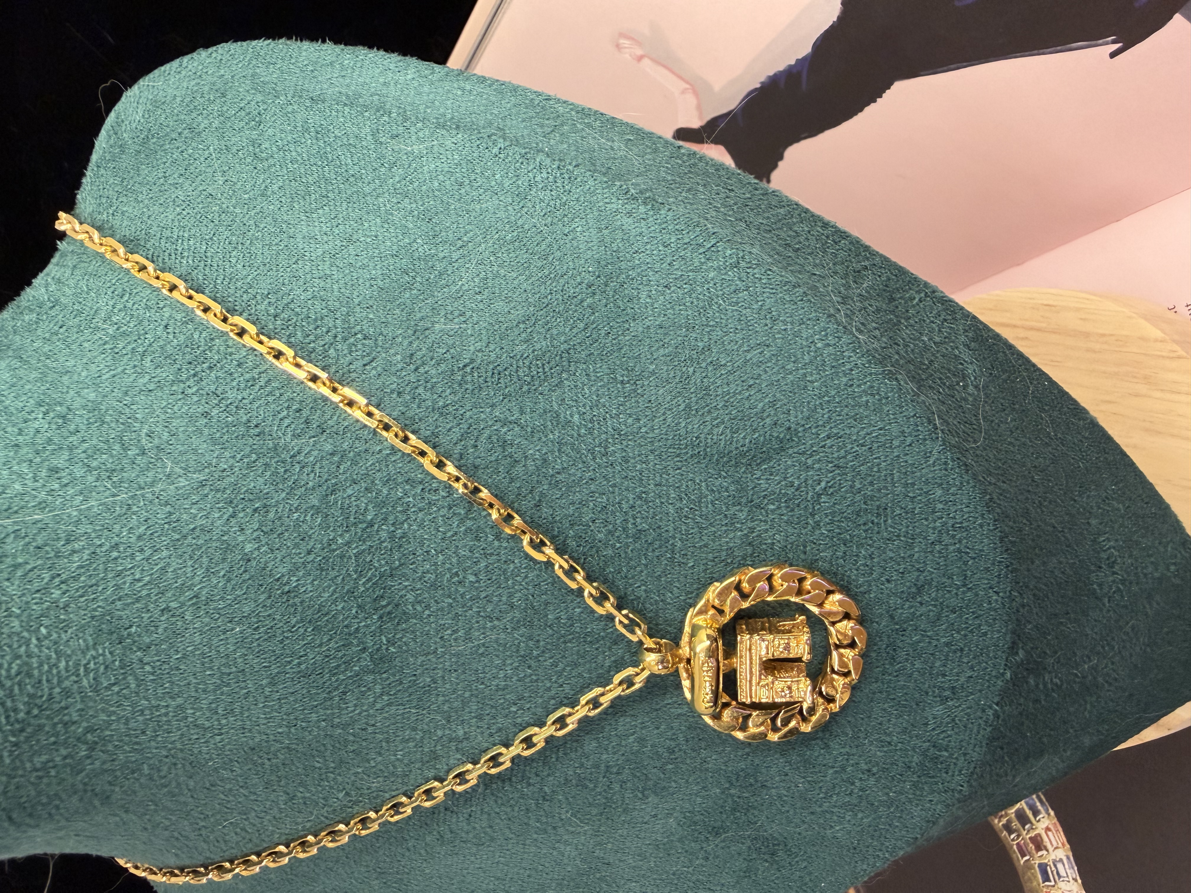 Vintage celine art de triomphe necklace