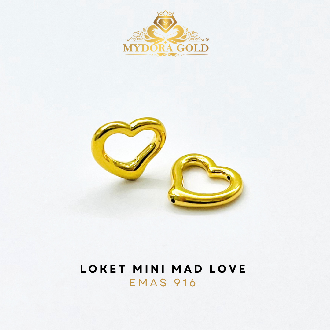 MYDORA Golden Duo Set – Rantai Leher Polo (2g+) Emas 375 + Pendant Emas 916