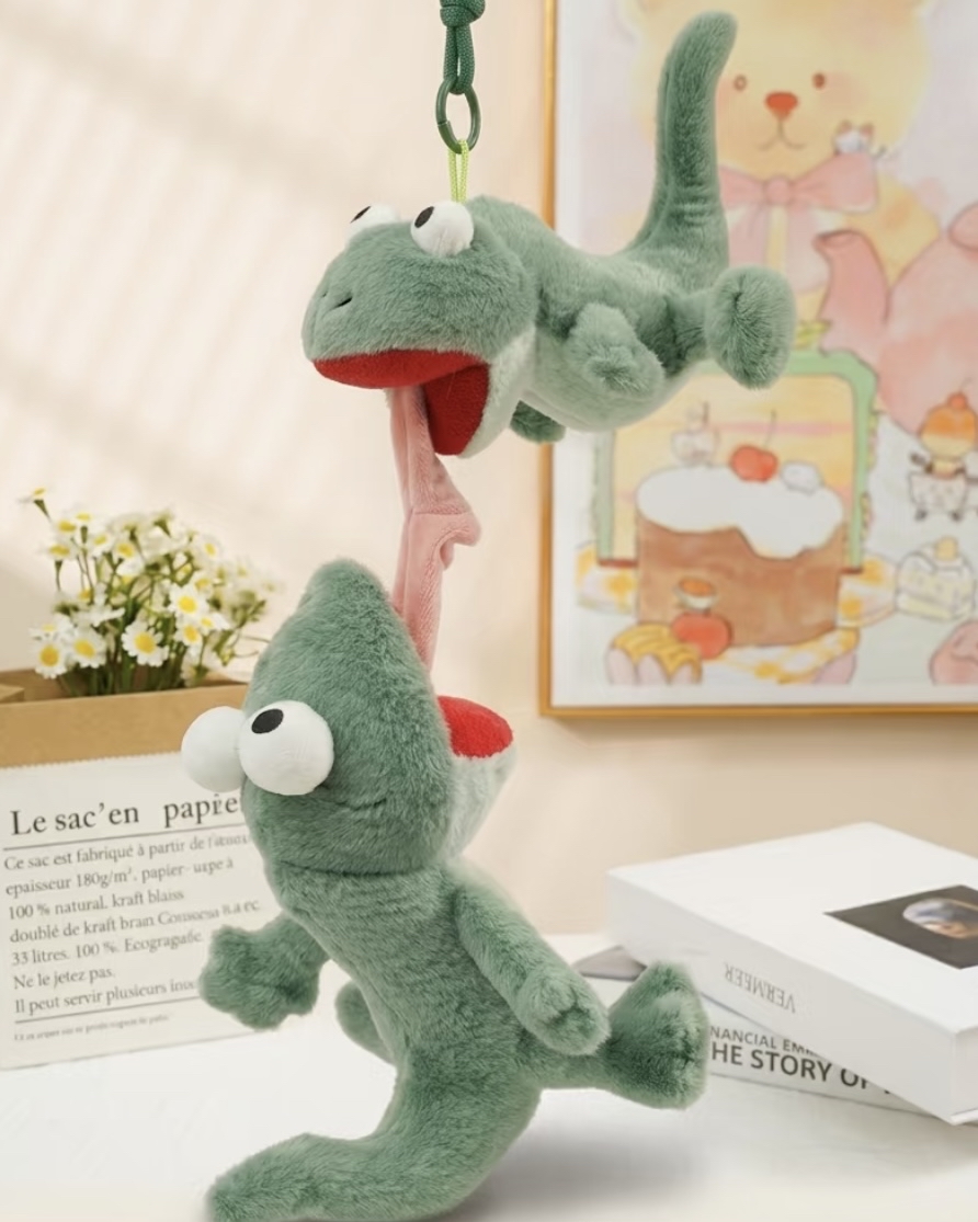 貪吃磁鐵小蜥蜴公仔掛件