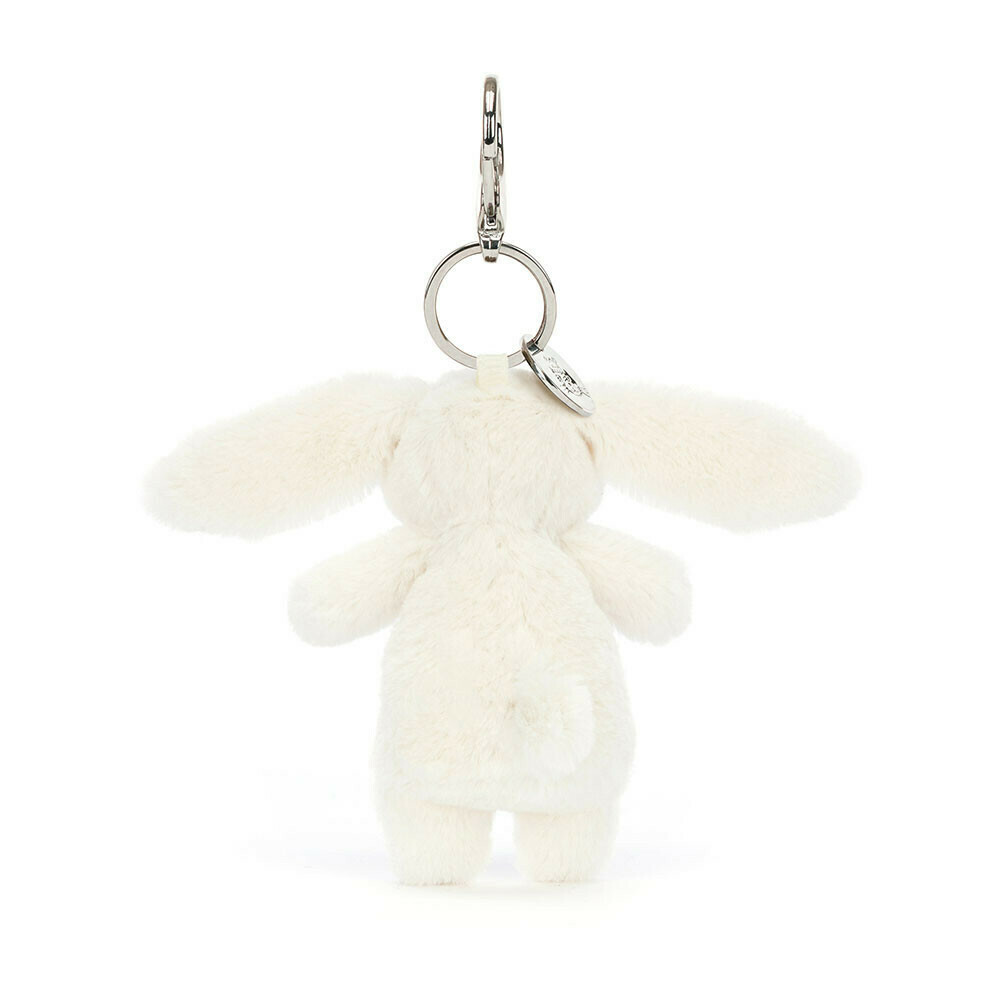 Jellycat Bashful Cream Bunny Bag Charm h17cm （Retired)舊版白色短腿兔兔掛件鎖匙扣