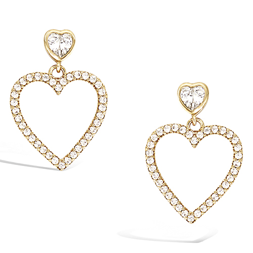 Astra Heart Earring Plaqué or