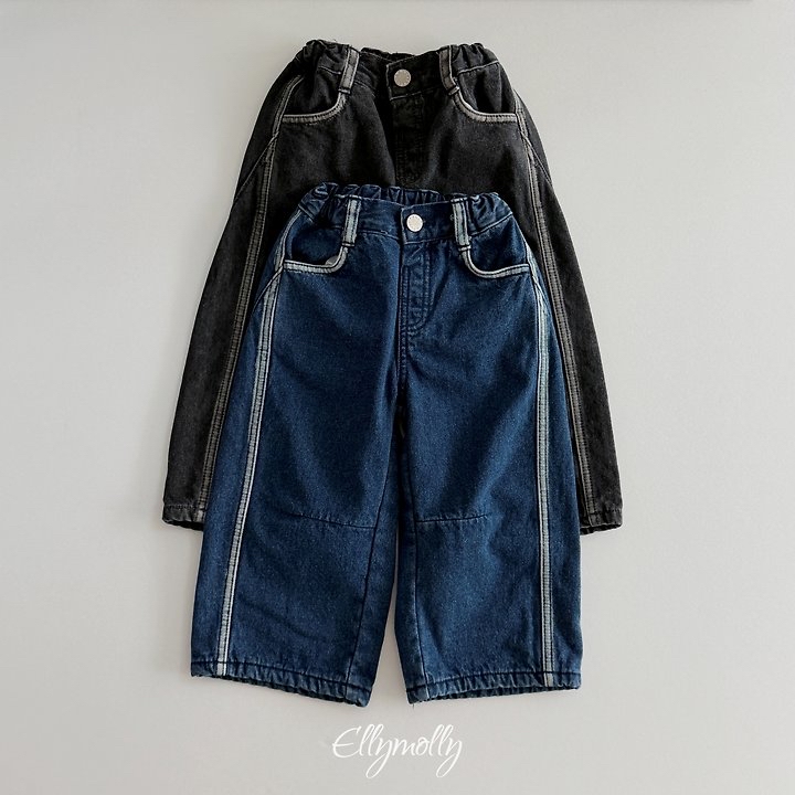 Ellymolly | Fleece-Lined Denim Pants