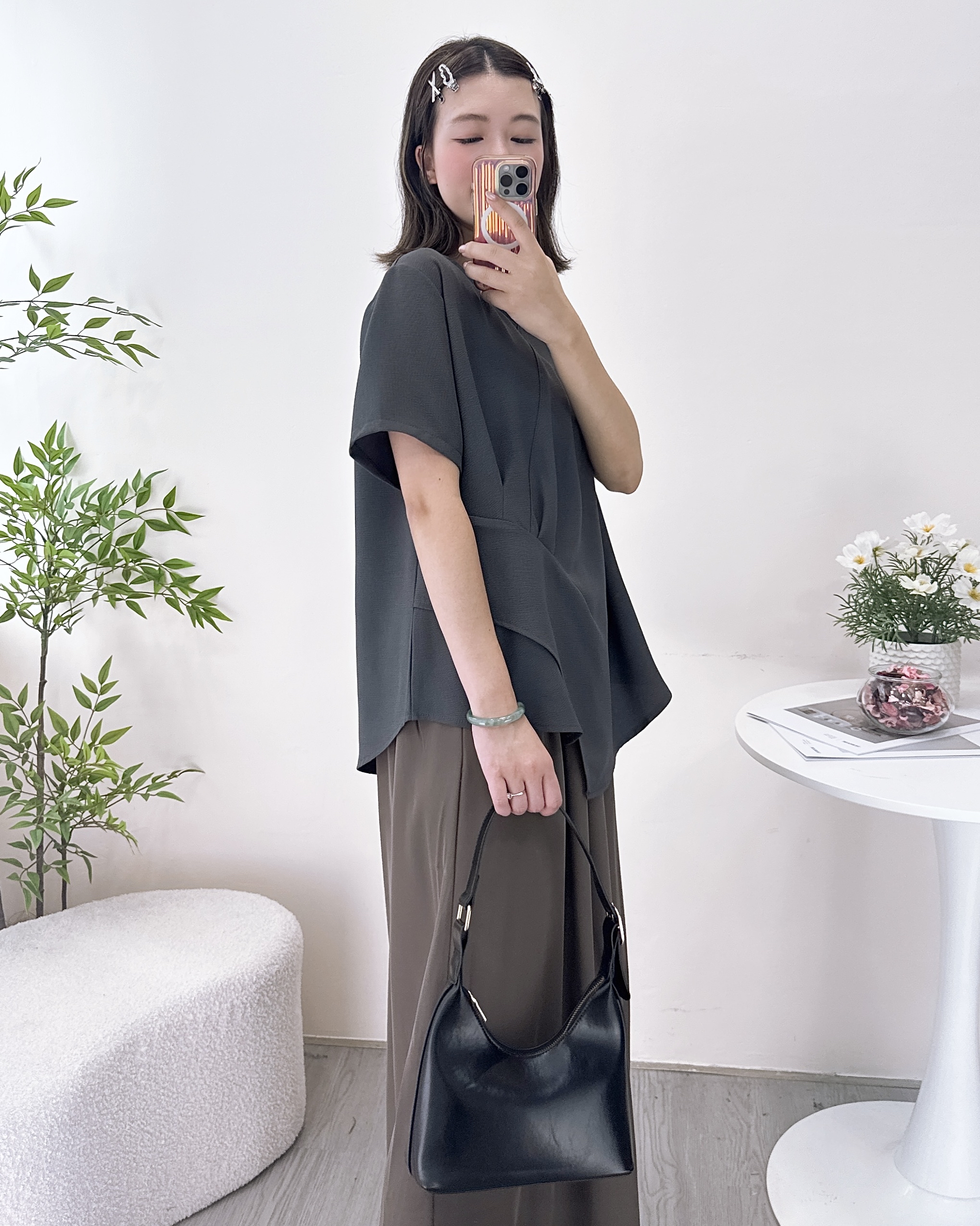 ESP-免燙磨砂西裝料上衣 2色